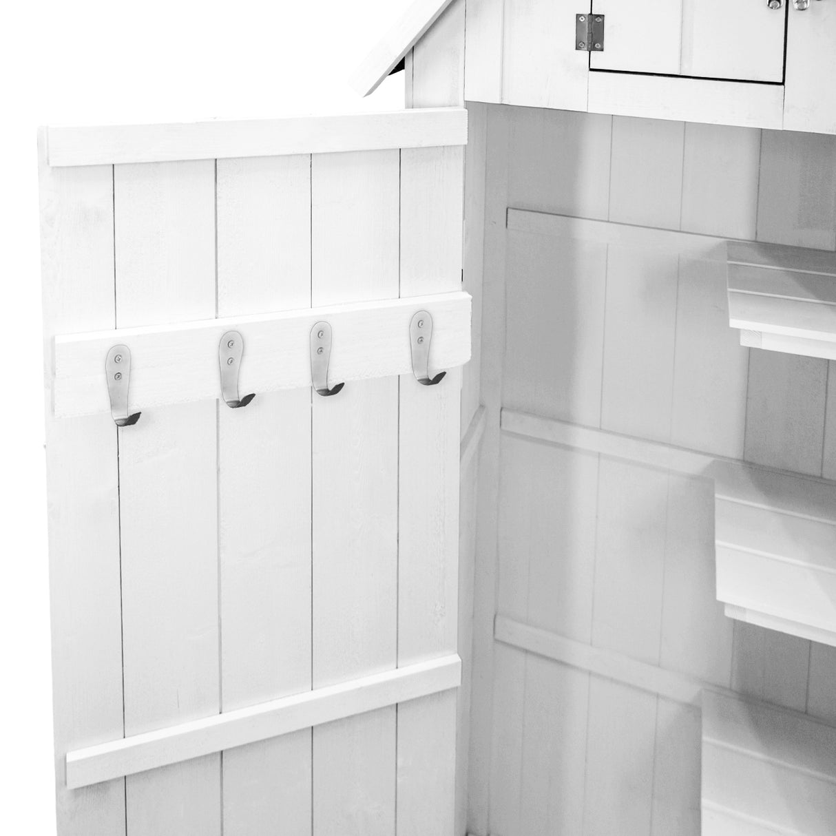 Houten Tuinschuur - Wit