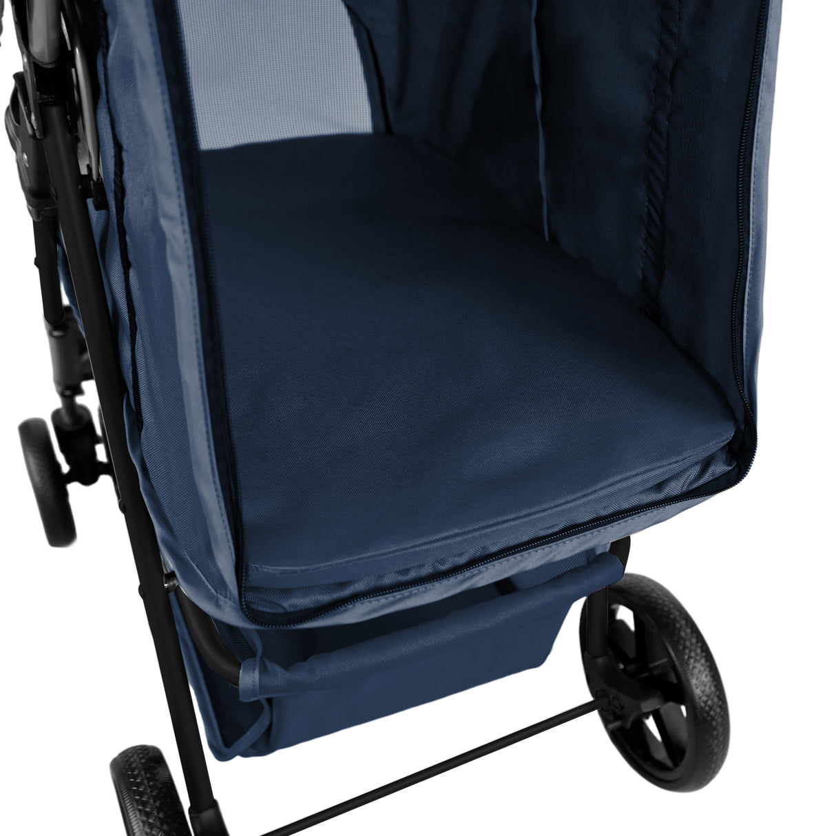 Hondenbuggy met Regenhoes – Marineblauw