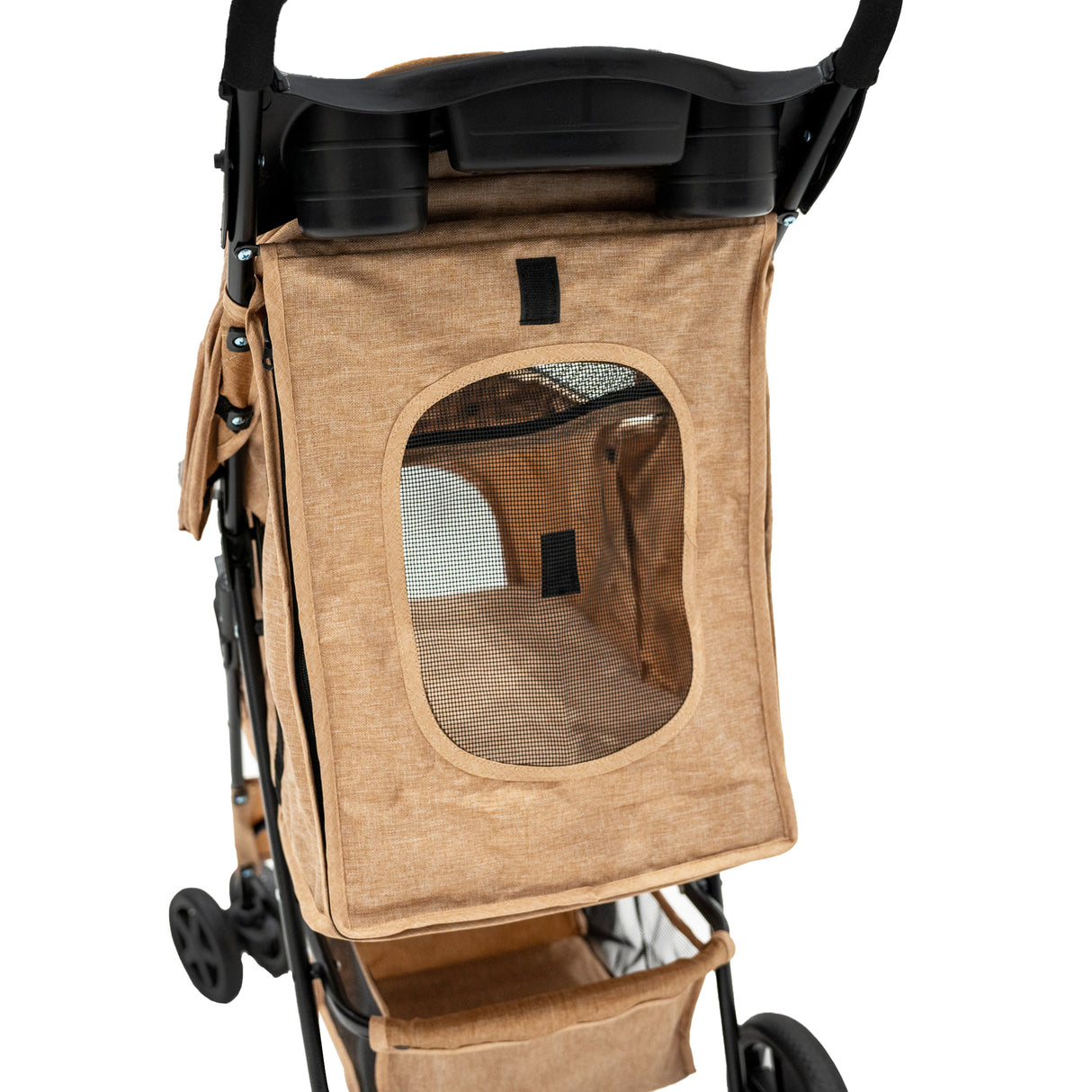 Hondenbuggy met Regenhoes – Beige