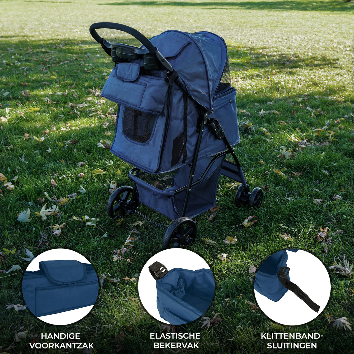 Organizer Tas voor Hondenbuggy - Marineblauw