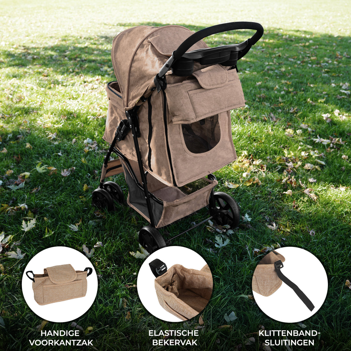 Organizer Tas voor Hondenbuggy - Beige