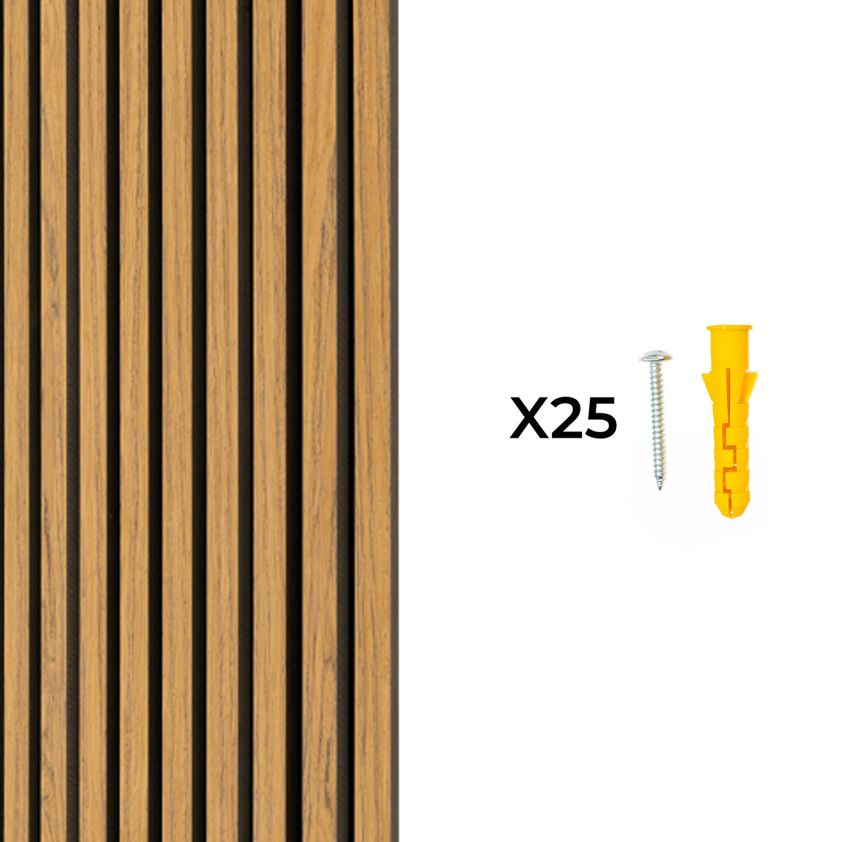 Akoestisch Lat Wandpaneel – Eik