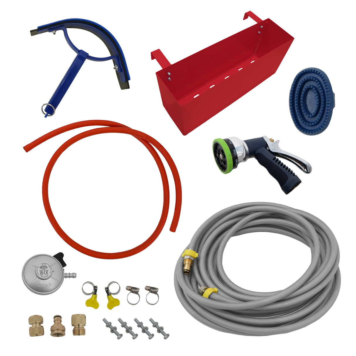 Draagbare Douche voor Paarden - Rood