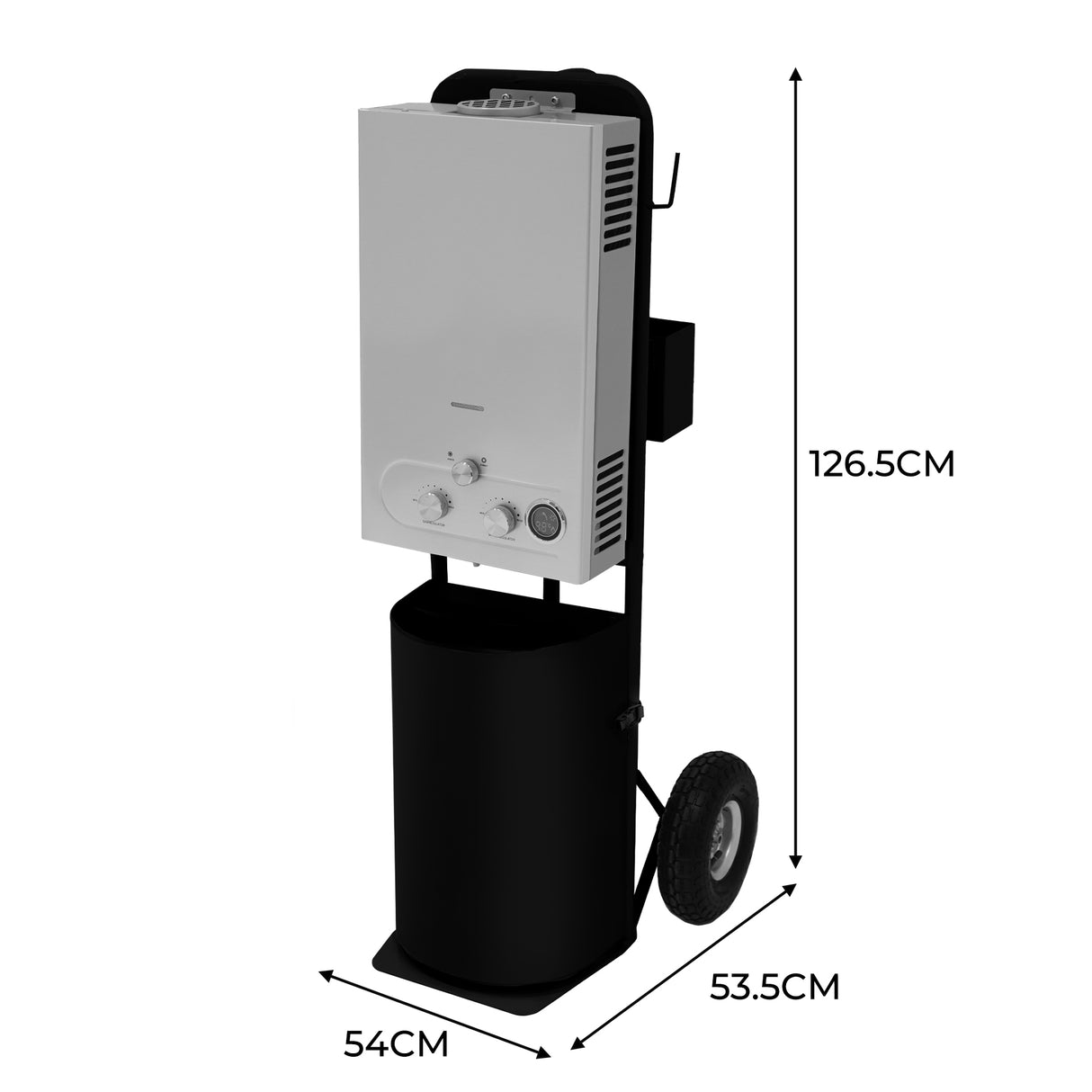 Draagbare Douche voor Paarden - Zwart