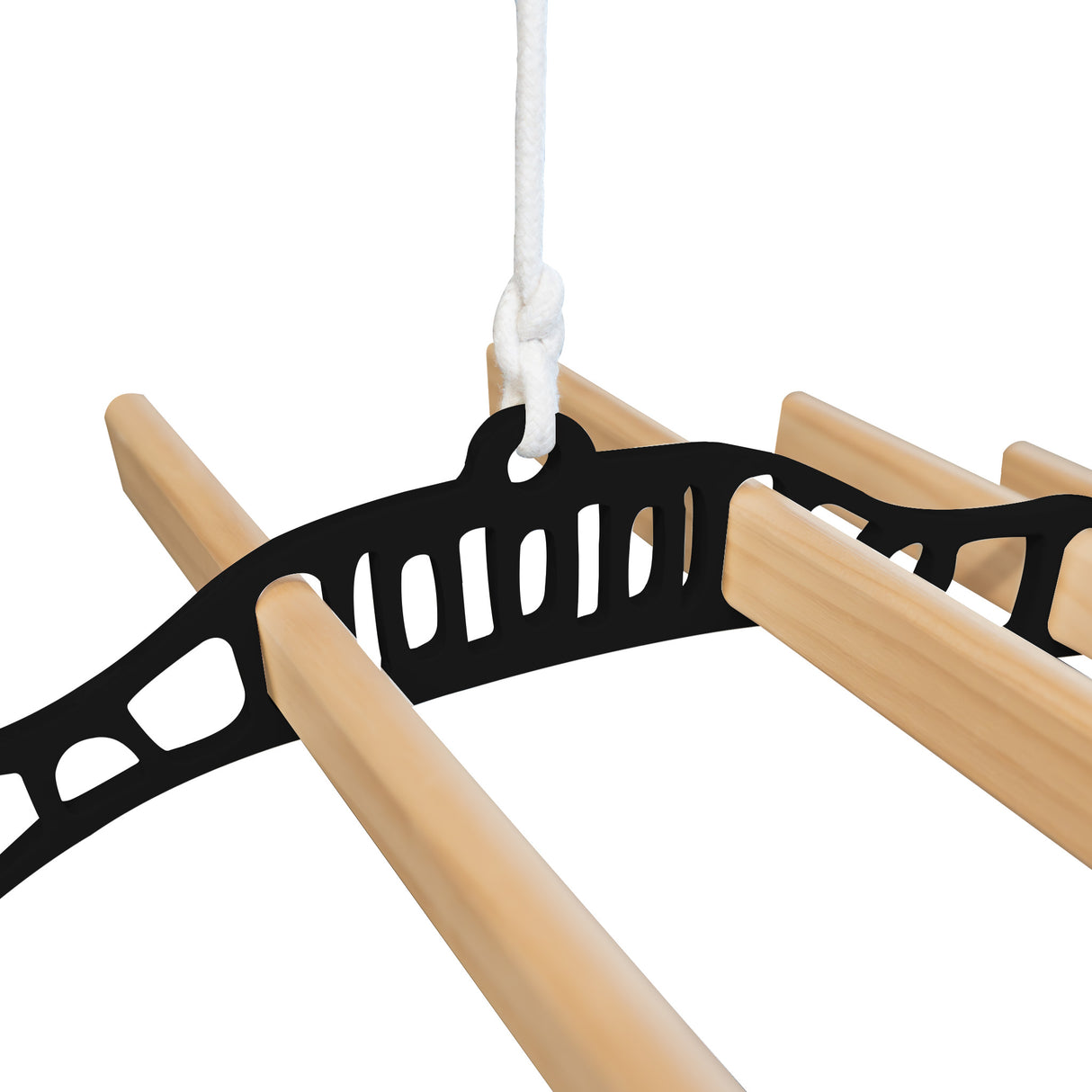 Kledingrek Plafond Katrol - Zwart– 0.9m