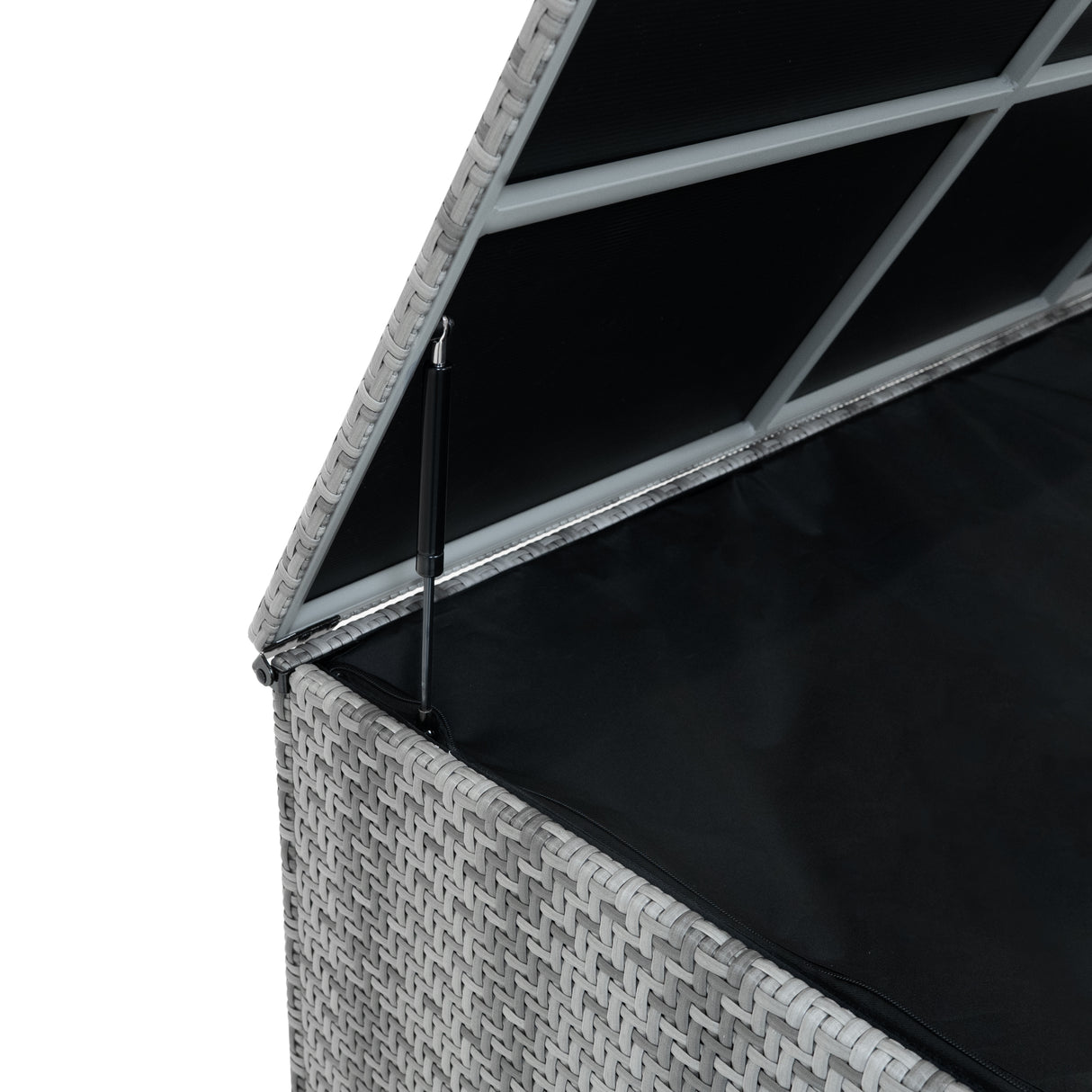 Rotan Kussen Opbergbox 700L - Grijs