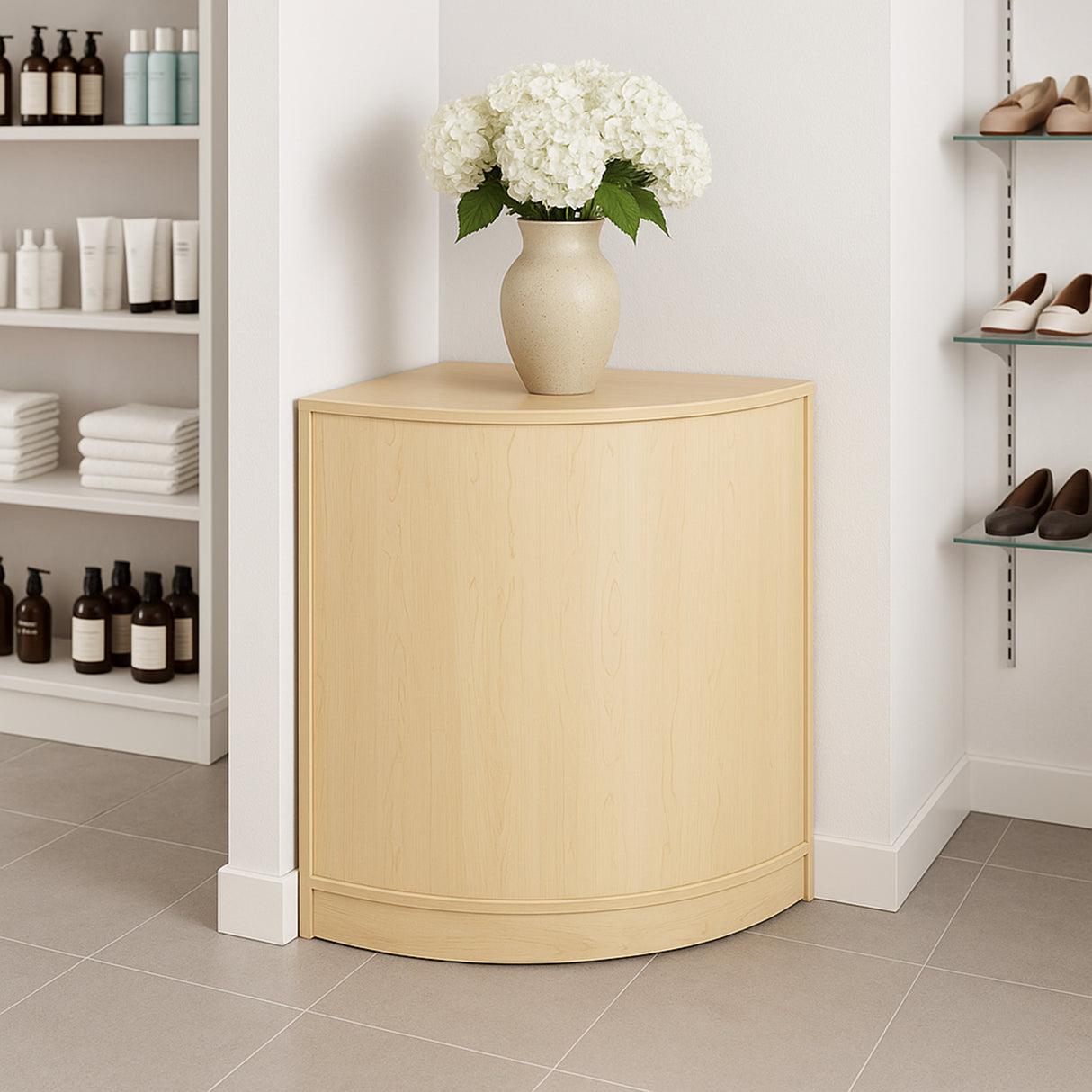 Detailhandel Winkel Hoek Toonbank CM60 - Esdoorn