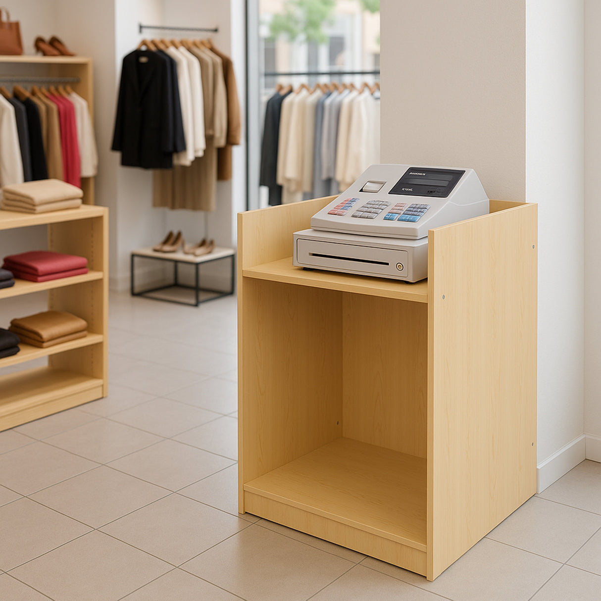 Winkel Toonbank Kassabalie TB60 - Esdoorn