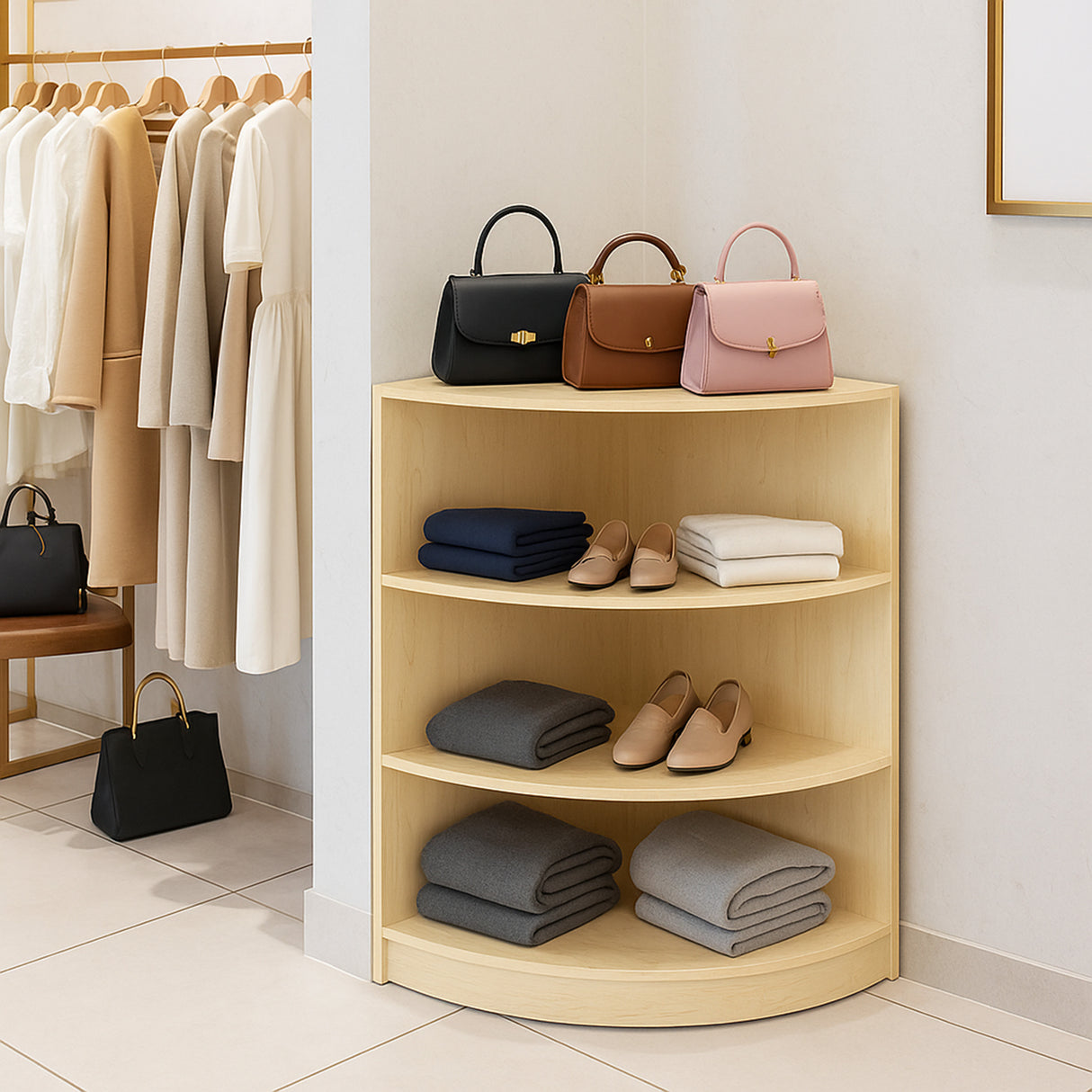 Detailhandel Winkel Hoek Toonbank LM60 - Esdoorn