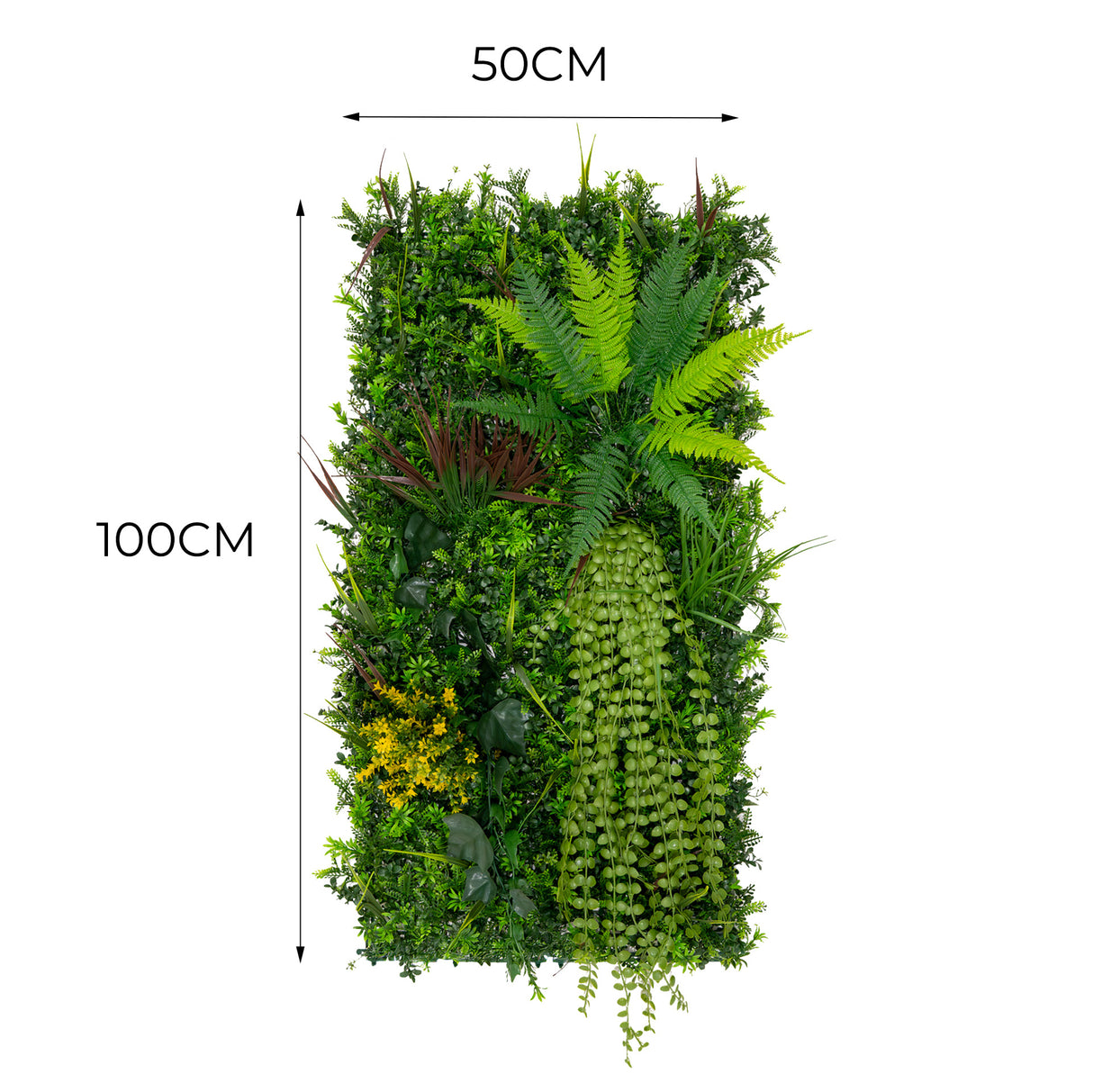Alina Kunstplanten Wandpaneel - 50cm x 100cm