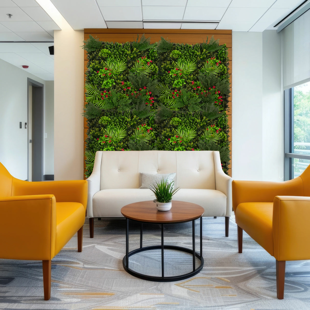 Mira Kunstplanten Wandpaneel - 100cm x 100cm