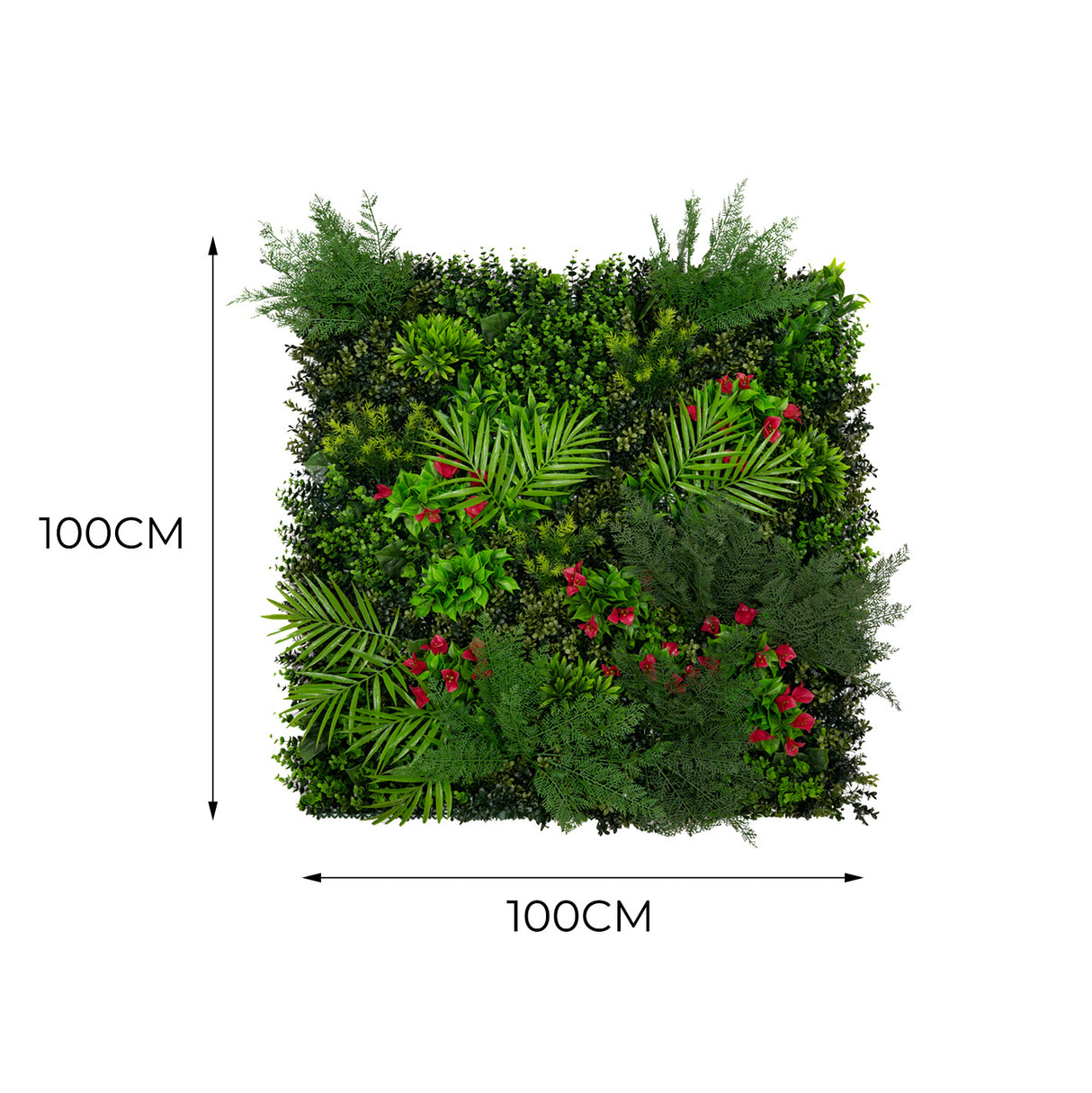 Mira Kunstplanten Wandpaneel - 100cm x 100cm