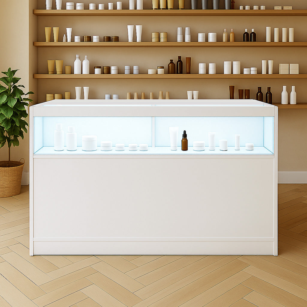 LED Detailhandel Winkel Toonbank B1500 - Wit