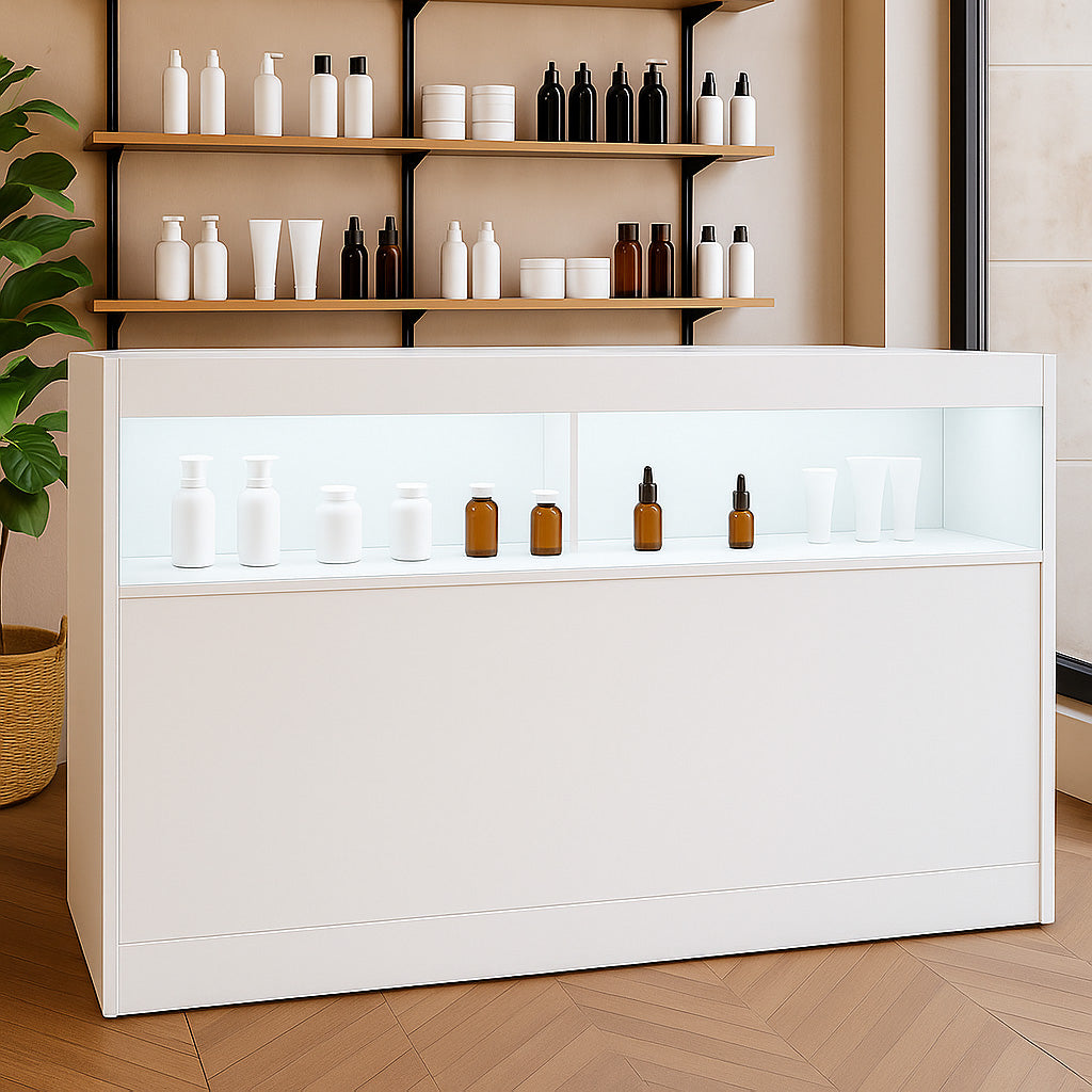 LED Detailhandel Winkel Toonbank B1500 - Wit