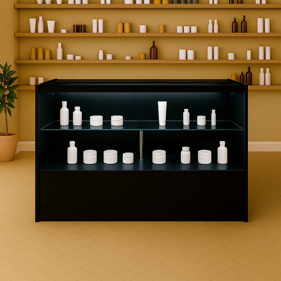 LED Detailhandel Winkel Toonbank C1500 - Zwart