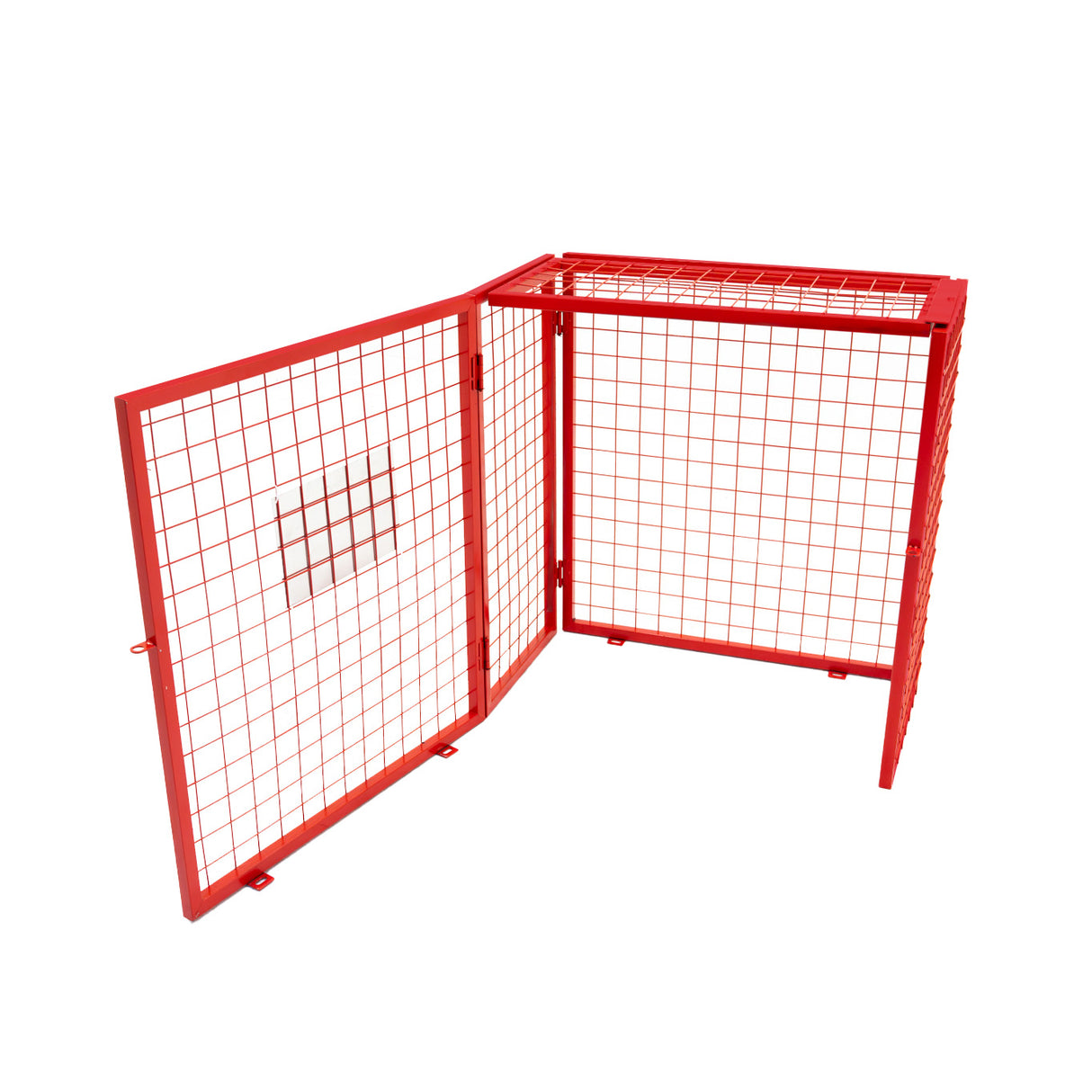 Opvouwbare Gaas Opslagkooi voor Gasflessen Rood – 90cm x 80cm x 43cm