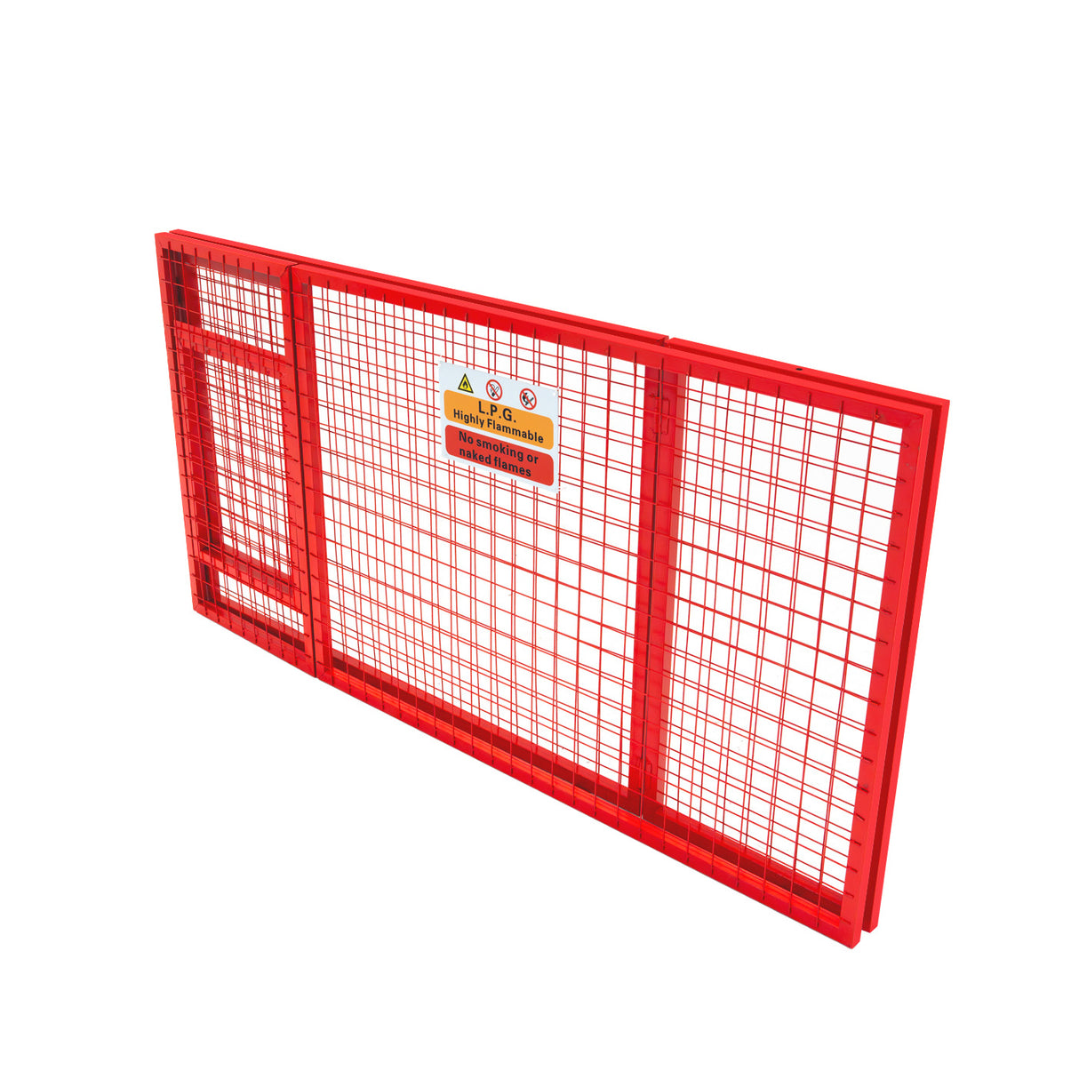 Opvouwbare Gaas Opslagkooi voor Gasflessen Rood – 92 cm x 110 cm x 50 cm