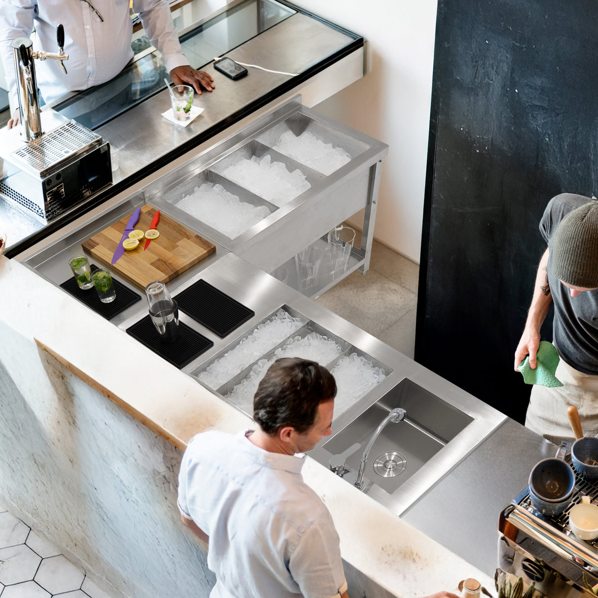 Modulaire Cocktail Bar Hoekopstelling