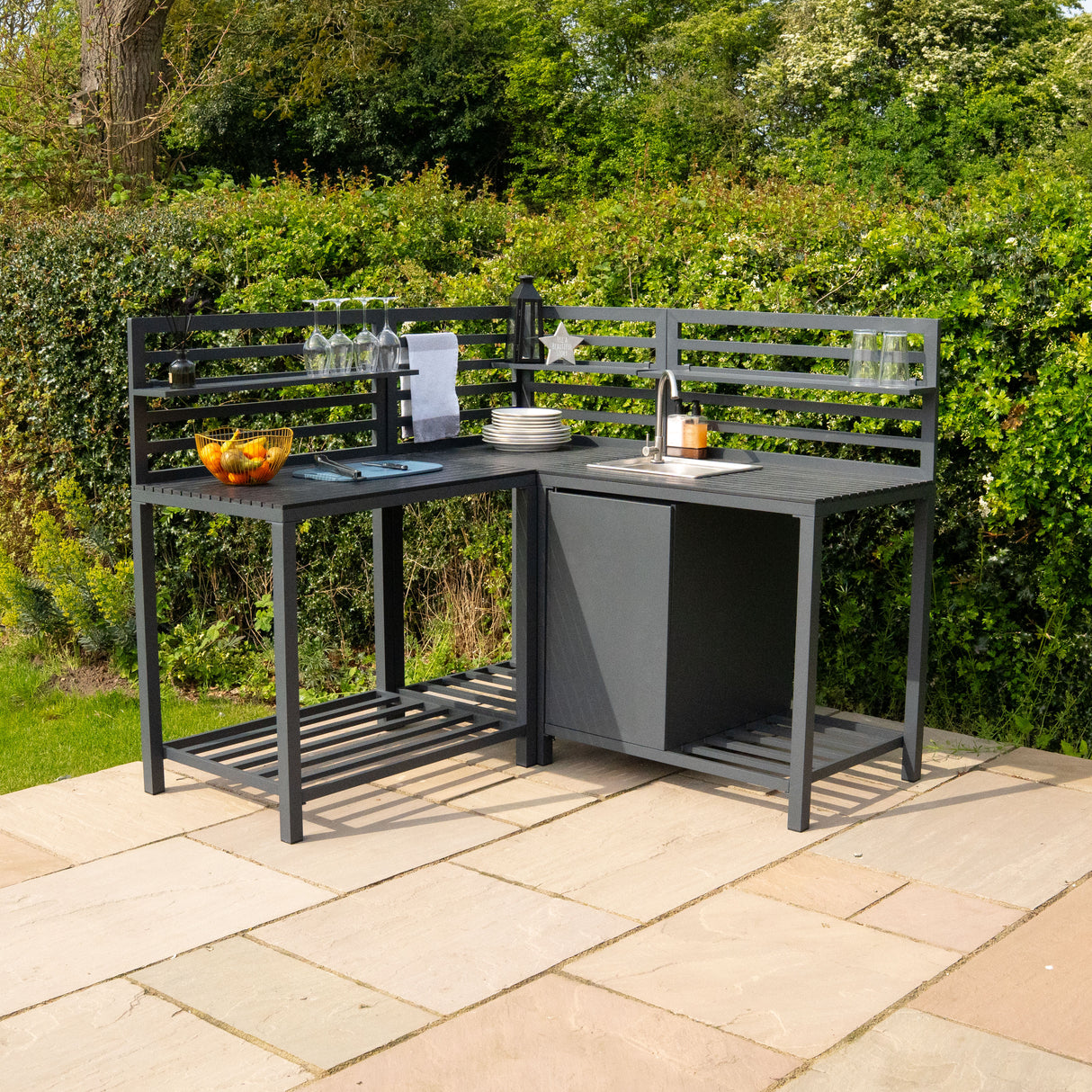 Aluminium 3-delige Buitenkeuken Set