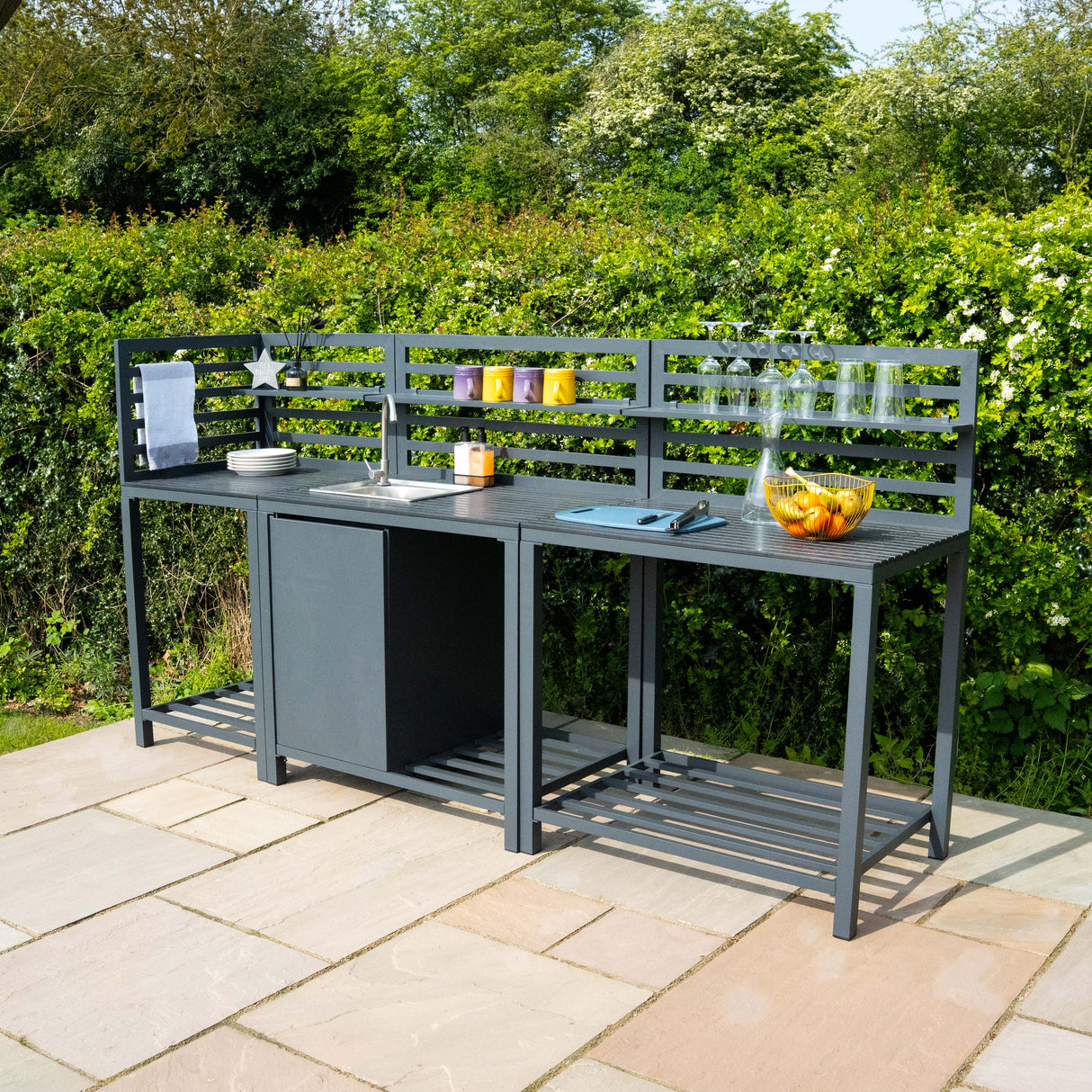 Aluminium 3-delige Buitenkeuken Set