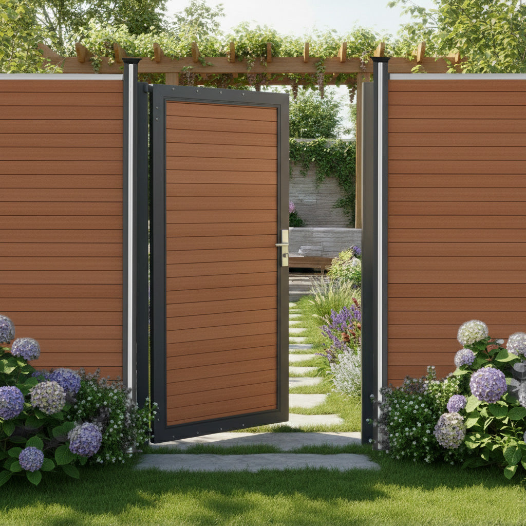 Composiet Paneel Tuindeur - Bruin
