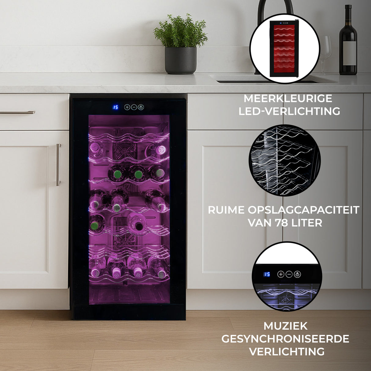 Oriva LED Commerciële Wijnkoelkast