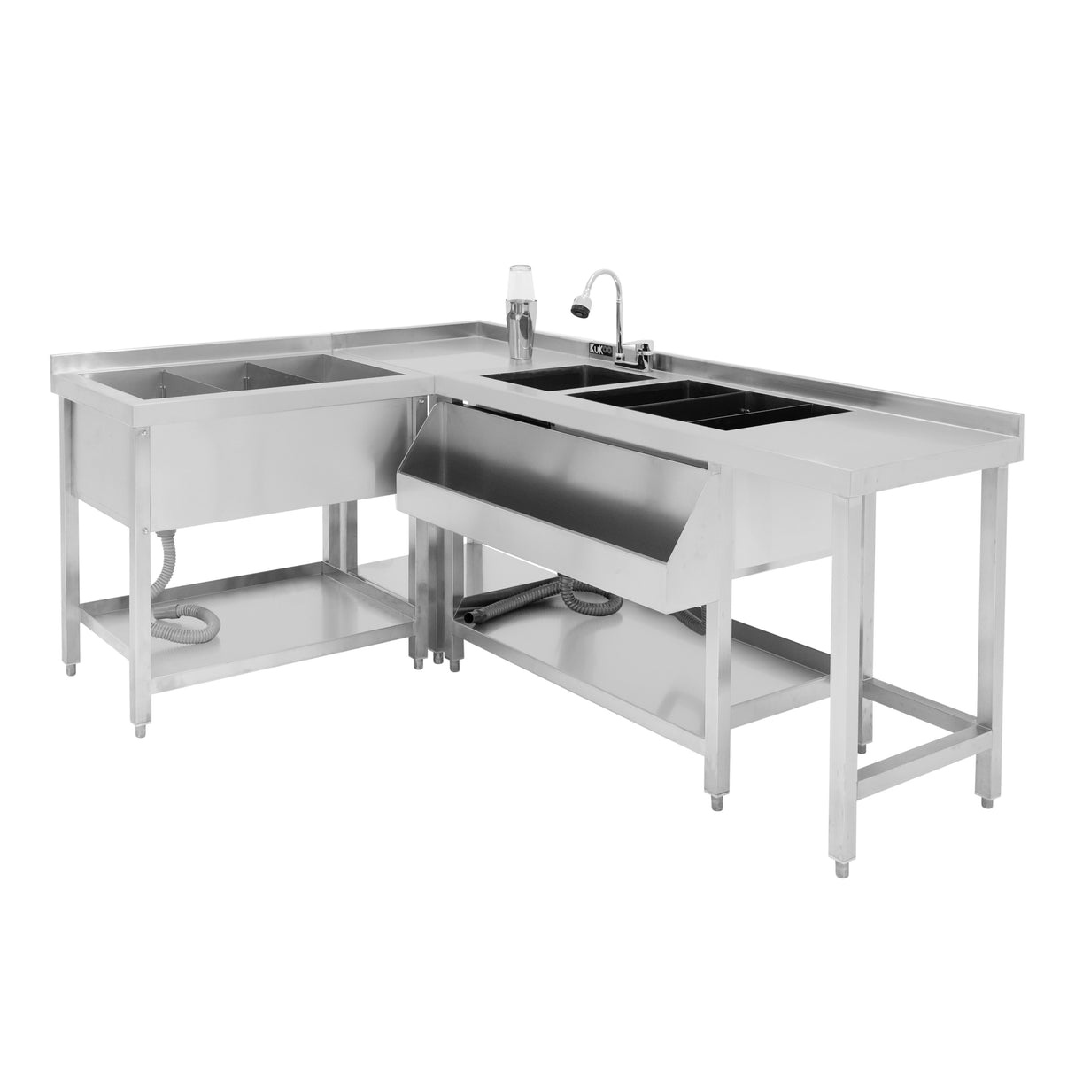 Modulair Cocktail Bar Station met Ijsbak