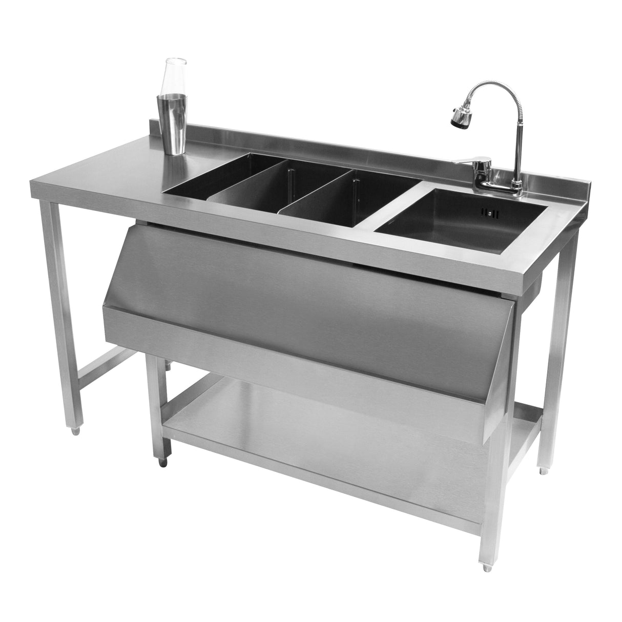 Modulair Cocktail Bar Station met Ijsbak