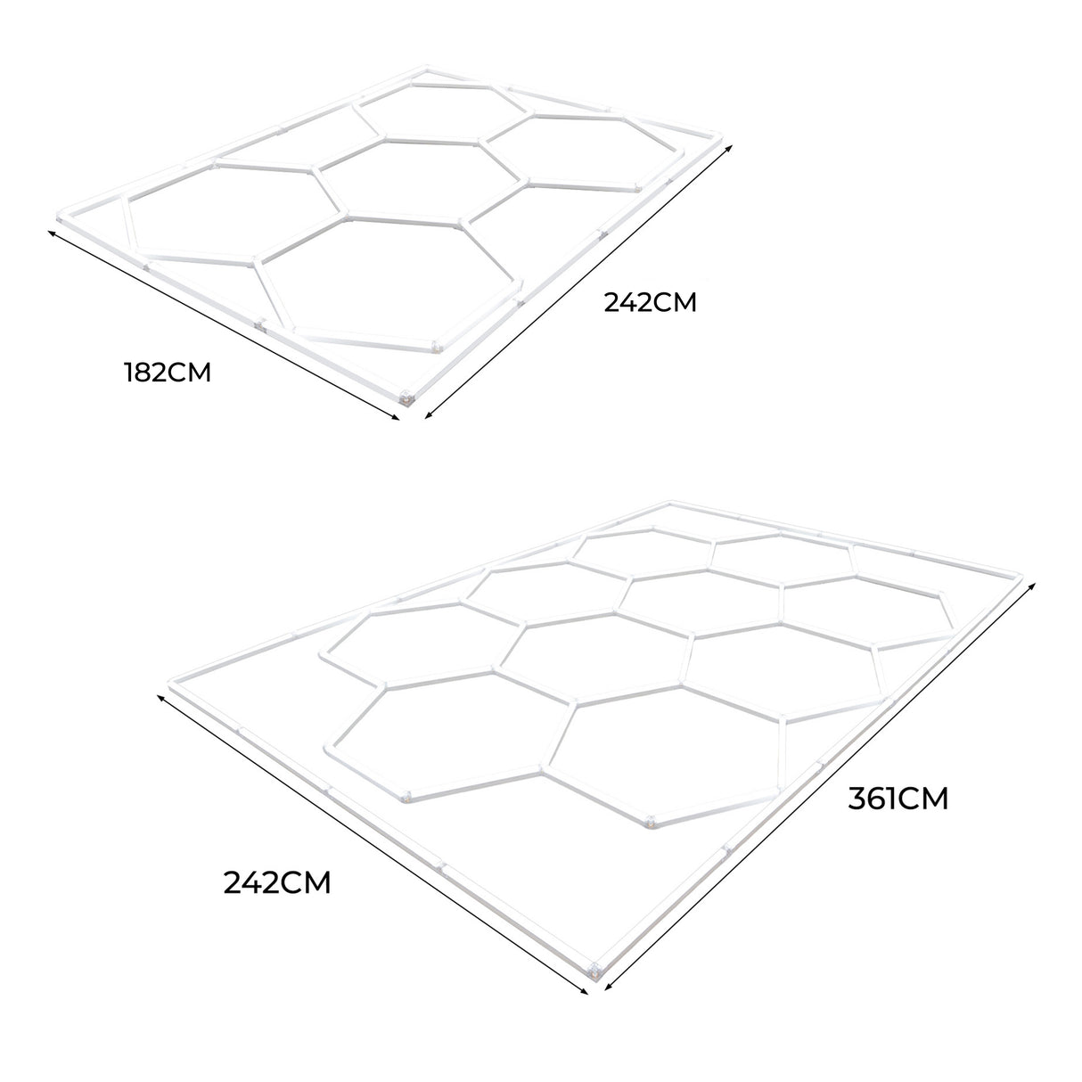 Hexagon LED-Verlichting x 10
