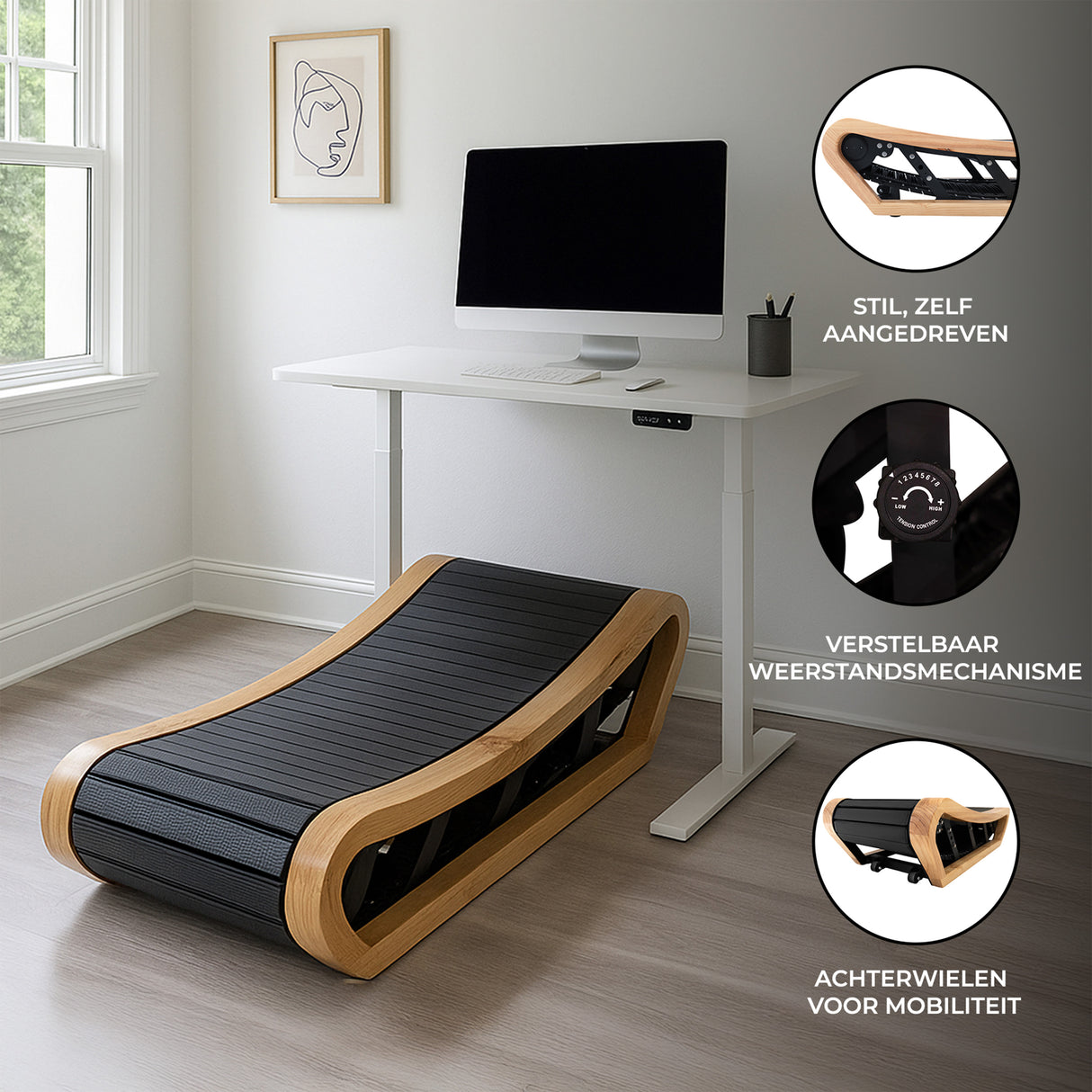 Curved Loopband - Licht Eik