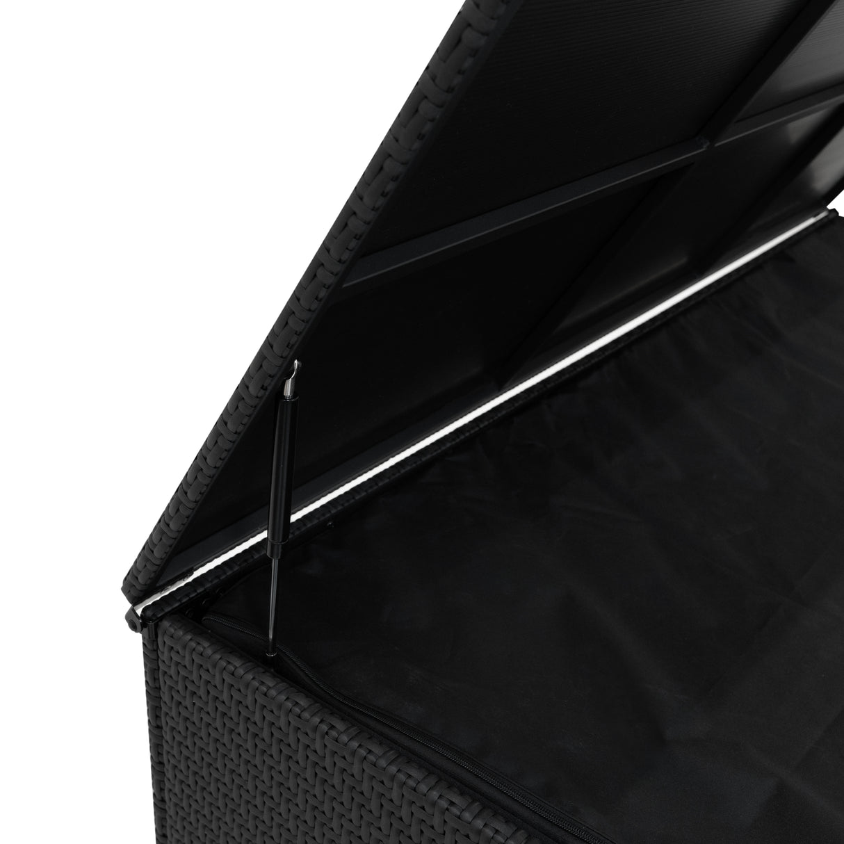 Rotan Modulaire 6-Delige Meubelset & 700L Opbergbox - Zwart