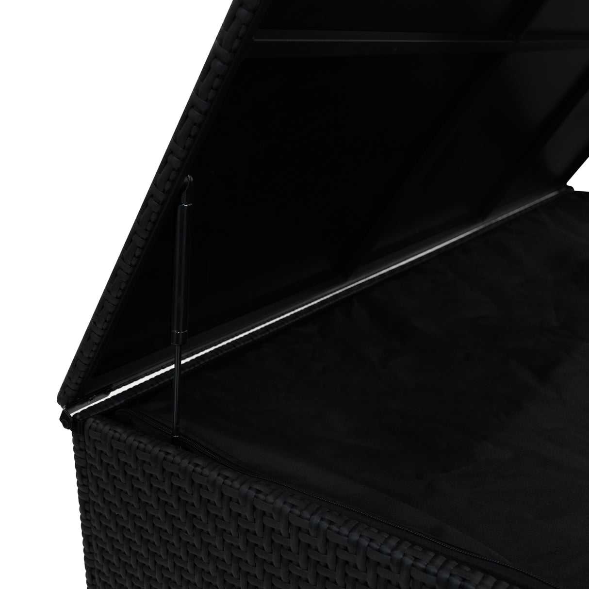 Rotan Modulaire 6-Delige Meubelset & 996L Opbergbox - Zwart