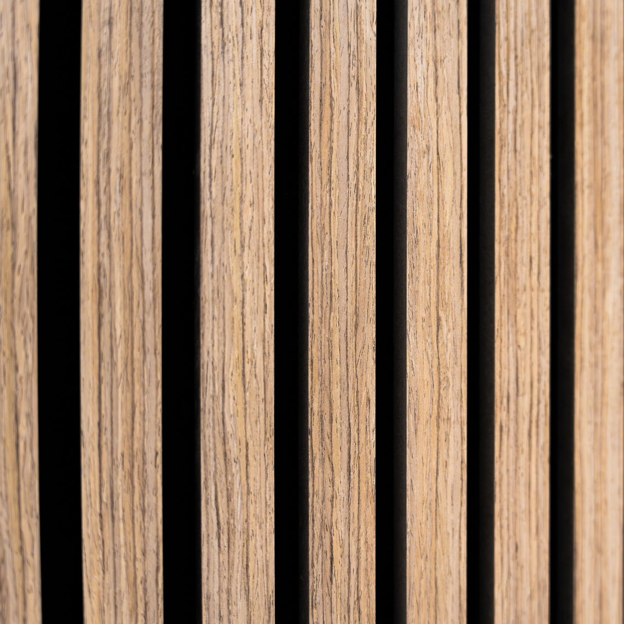 Akoestische Wandpanelen met Lamellen x 3 – Licht Walnoot