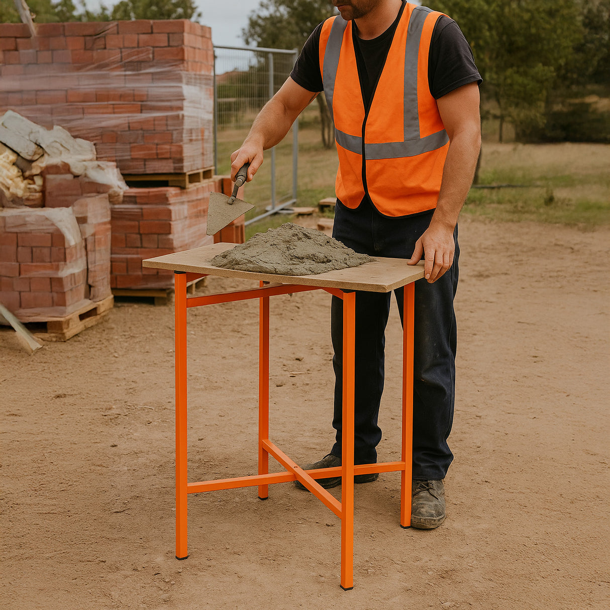 Standaards voor raapbord / speciebord x 3 - 750mm hoog