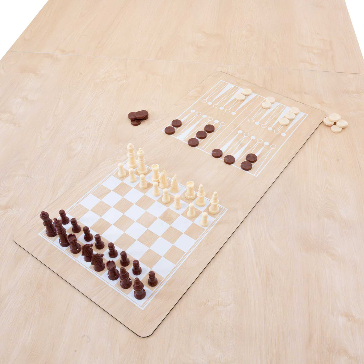 7-in-1 Multispeltafel - Eik