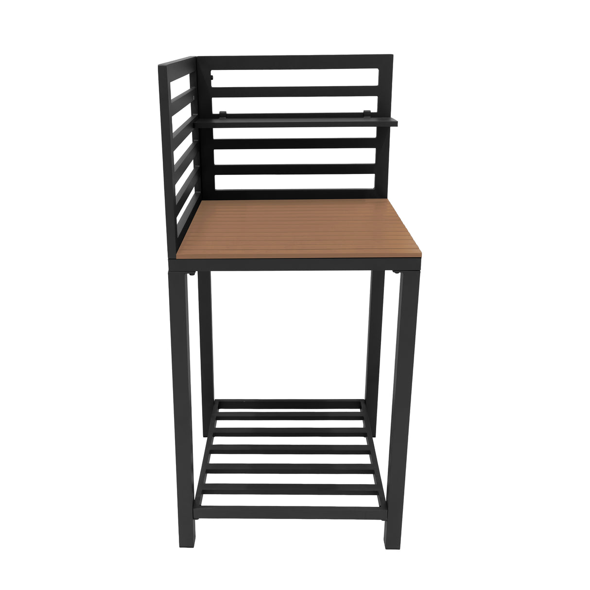 Aluminium & Hout 3-delige Buitenkeuken Set