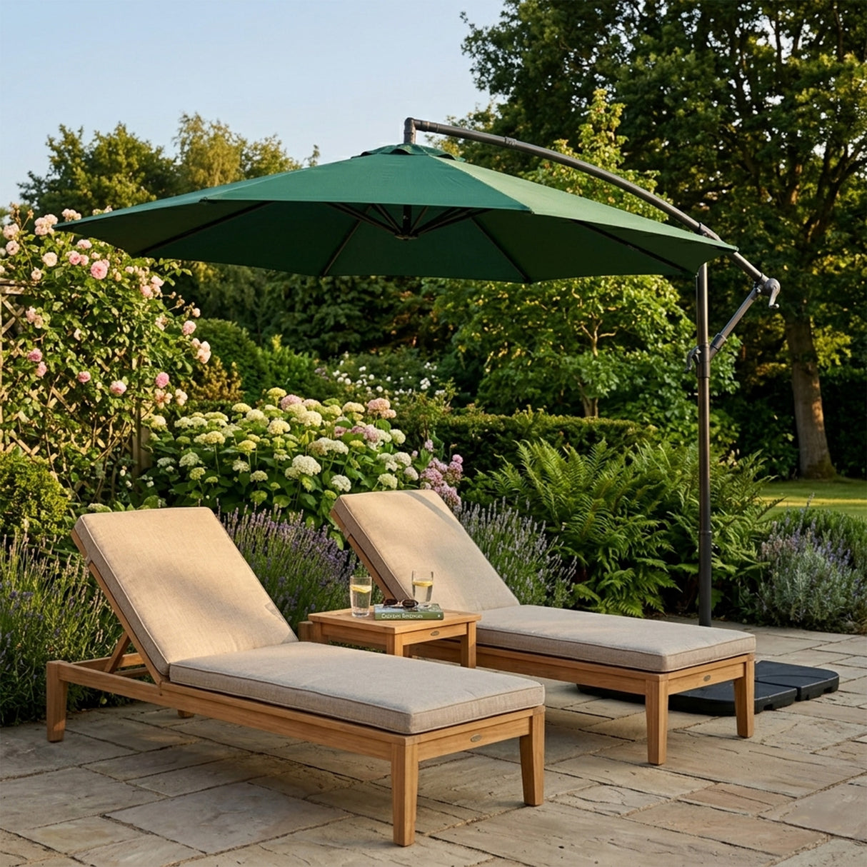 Zweefparasol 3 m - Groen