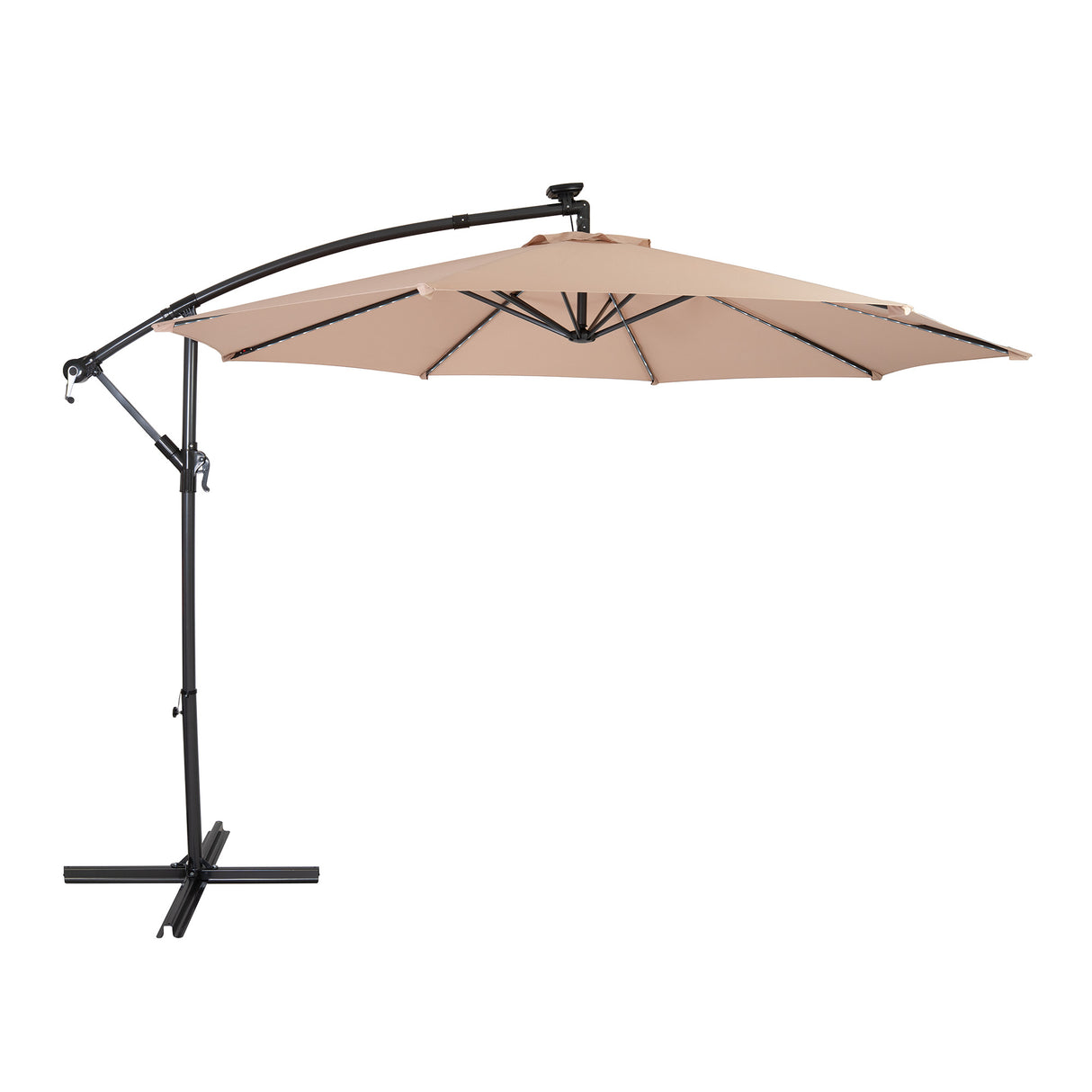 LED Zweefparasol 3 m - Beige
