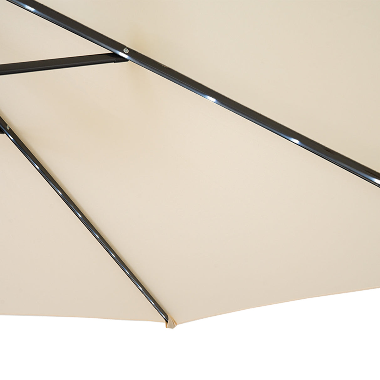LED Zweefparasol 3 m - Crème