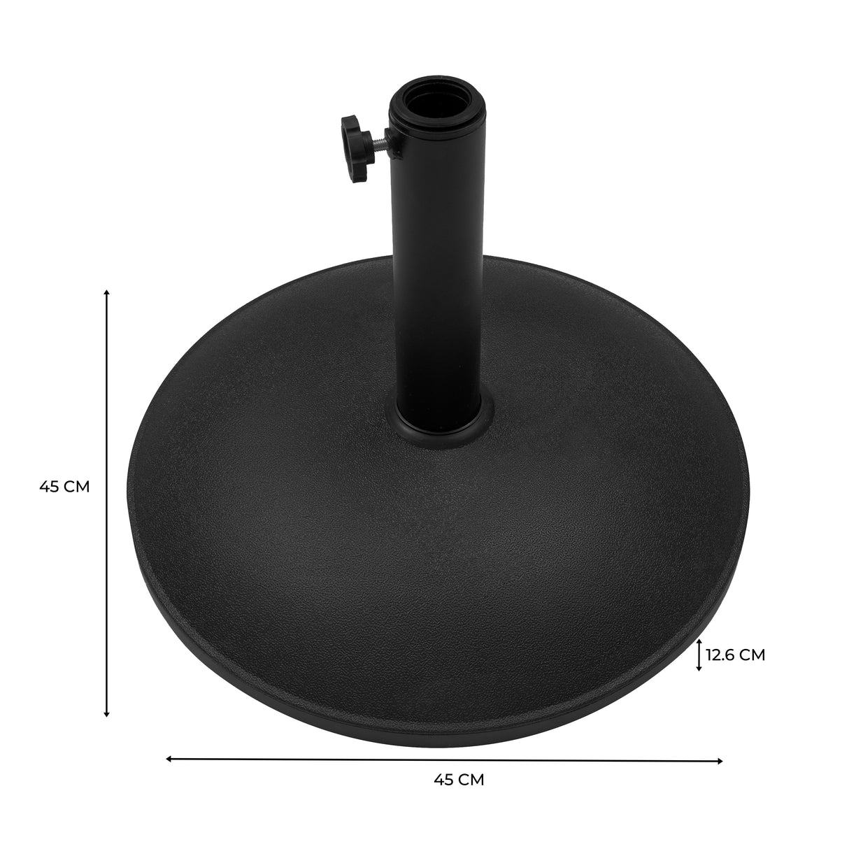Rond Parasolvoet voor Kantelbare Stokparasol