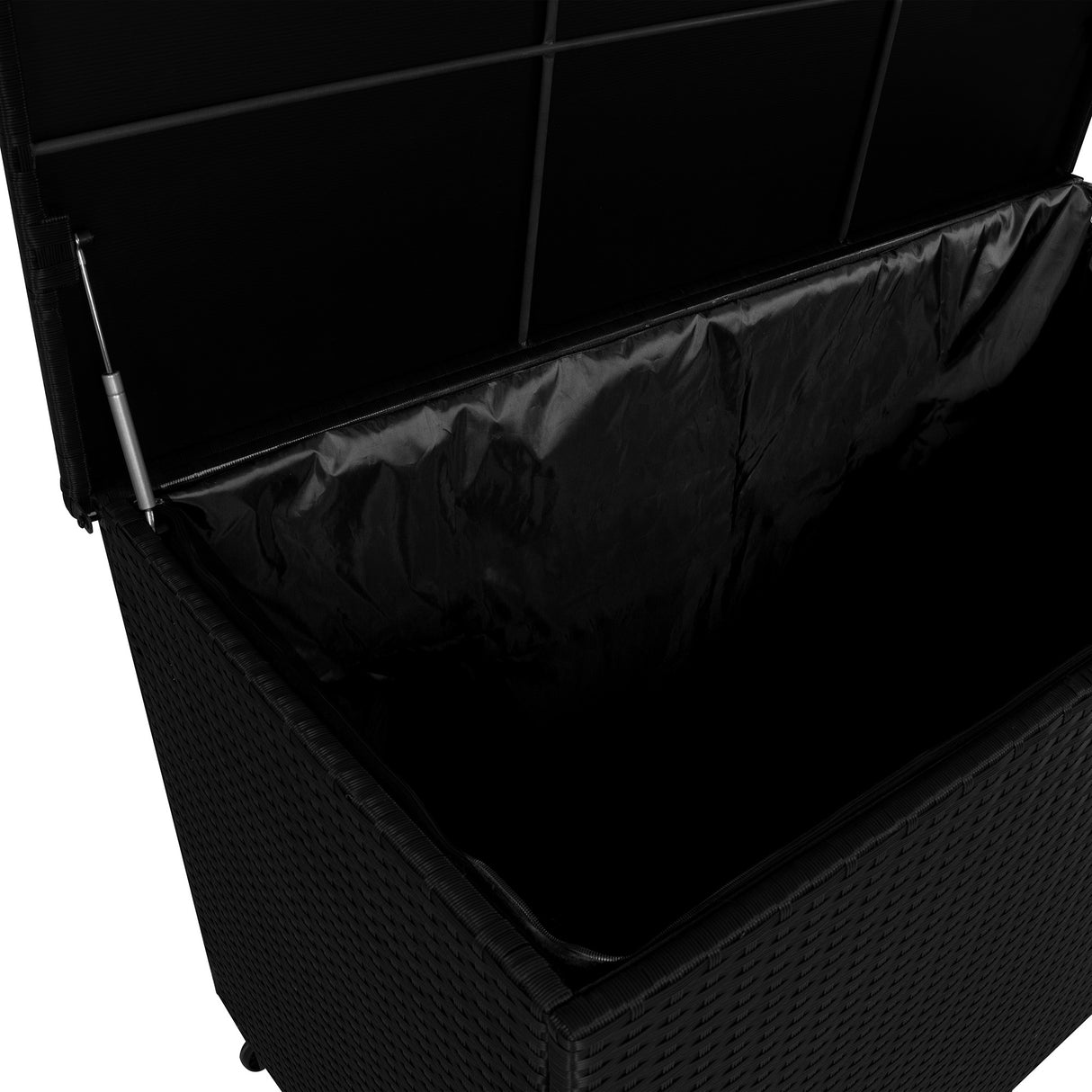Rotan Kussen Opbergbox 996 L - Zwart