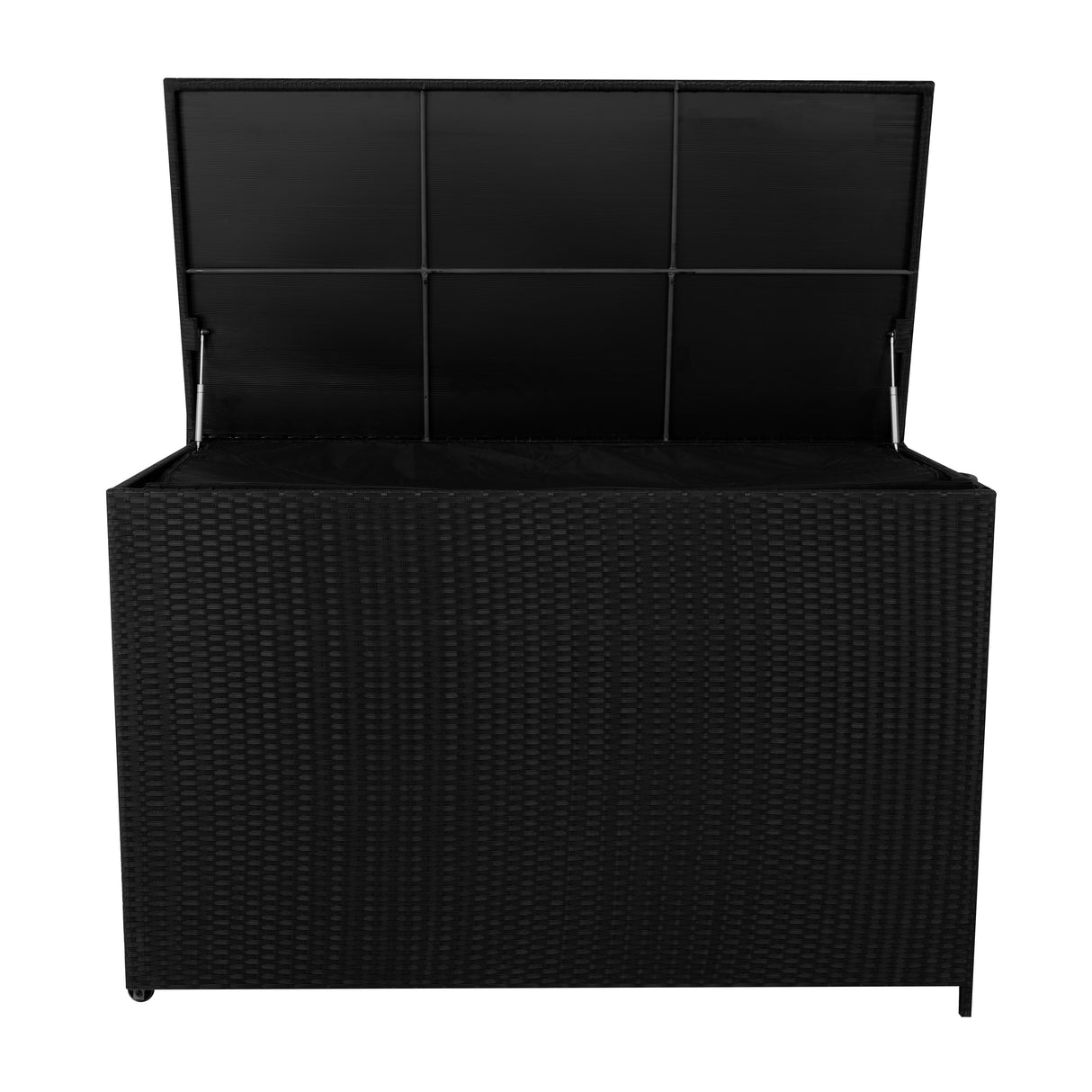 Rotan Kussen Opbergbox 996 L - Zwart