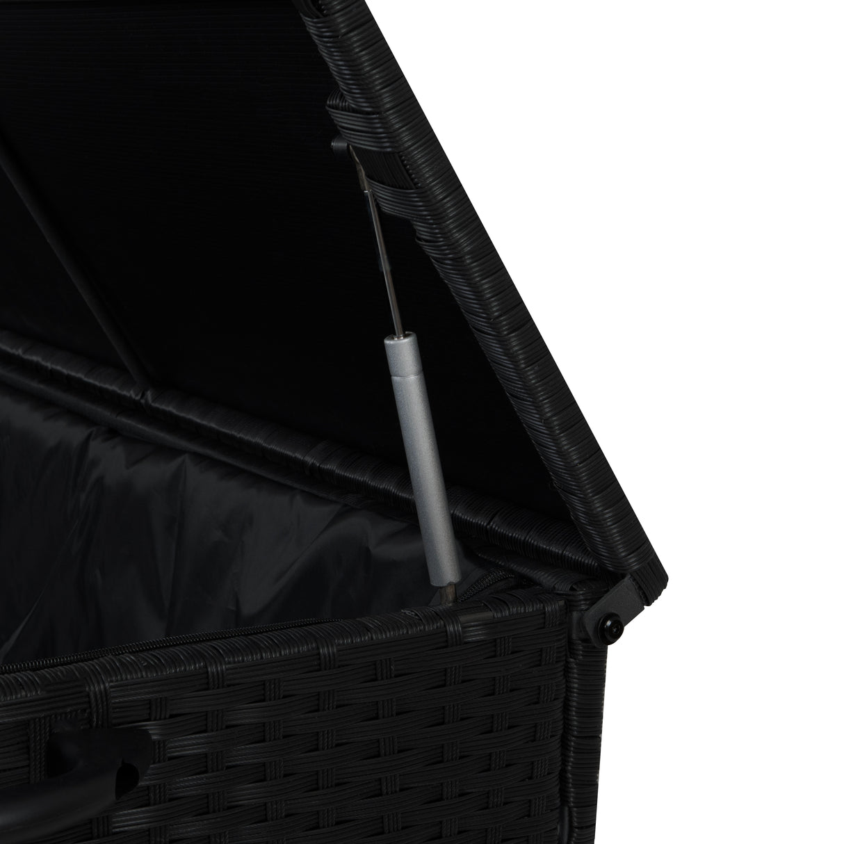 Rotan Kussen Opbergbox 996 L - Zwart