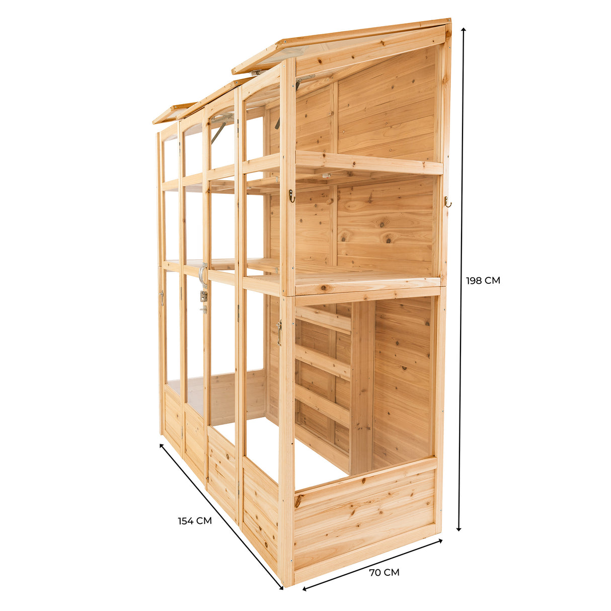 Houten Muurkas - Naturel