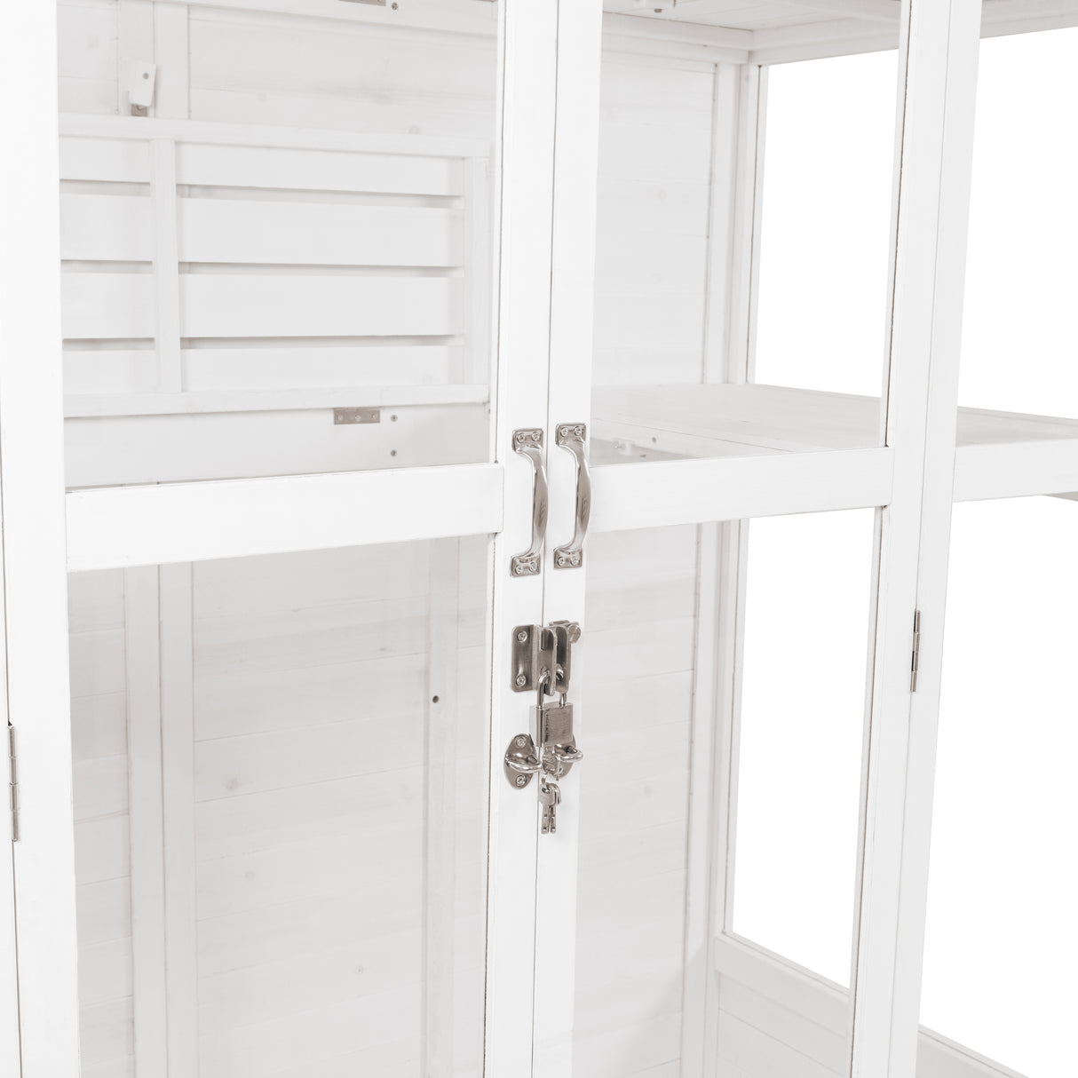 Houten Muurkas - Wit