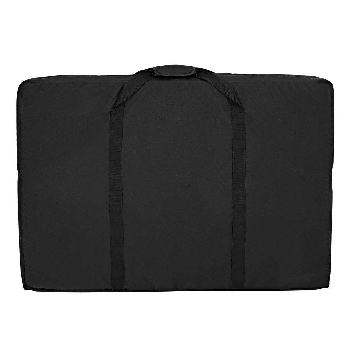 Zwarte draagtas voor TCG displaykoffer, gemaakt van stevig nylon met dubbele handgrepen en een ruime, rechthoekige vorm