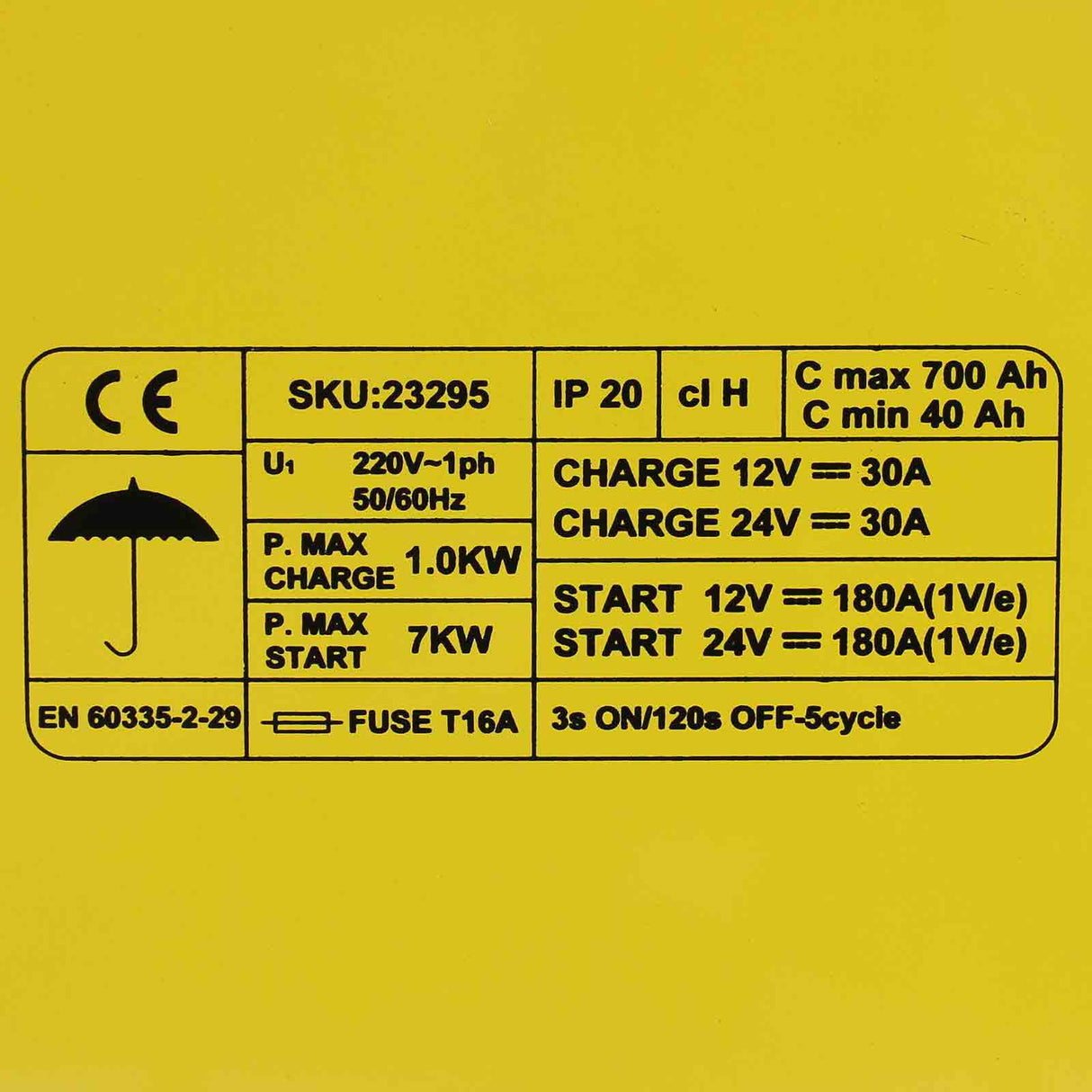 T-Mech Batterijlader & Starter Auto Motor Camper Accu