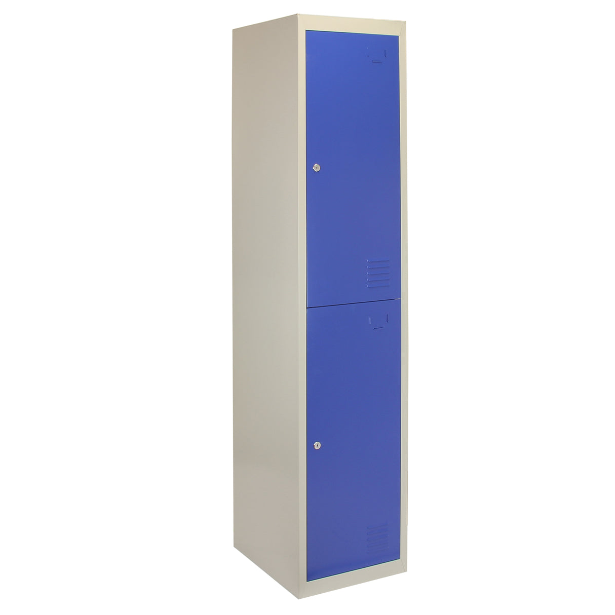 Lockerkast Metaal - Blauw - Tweedeurs - Flatpack