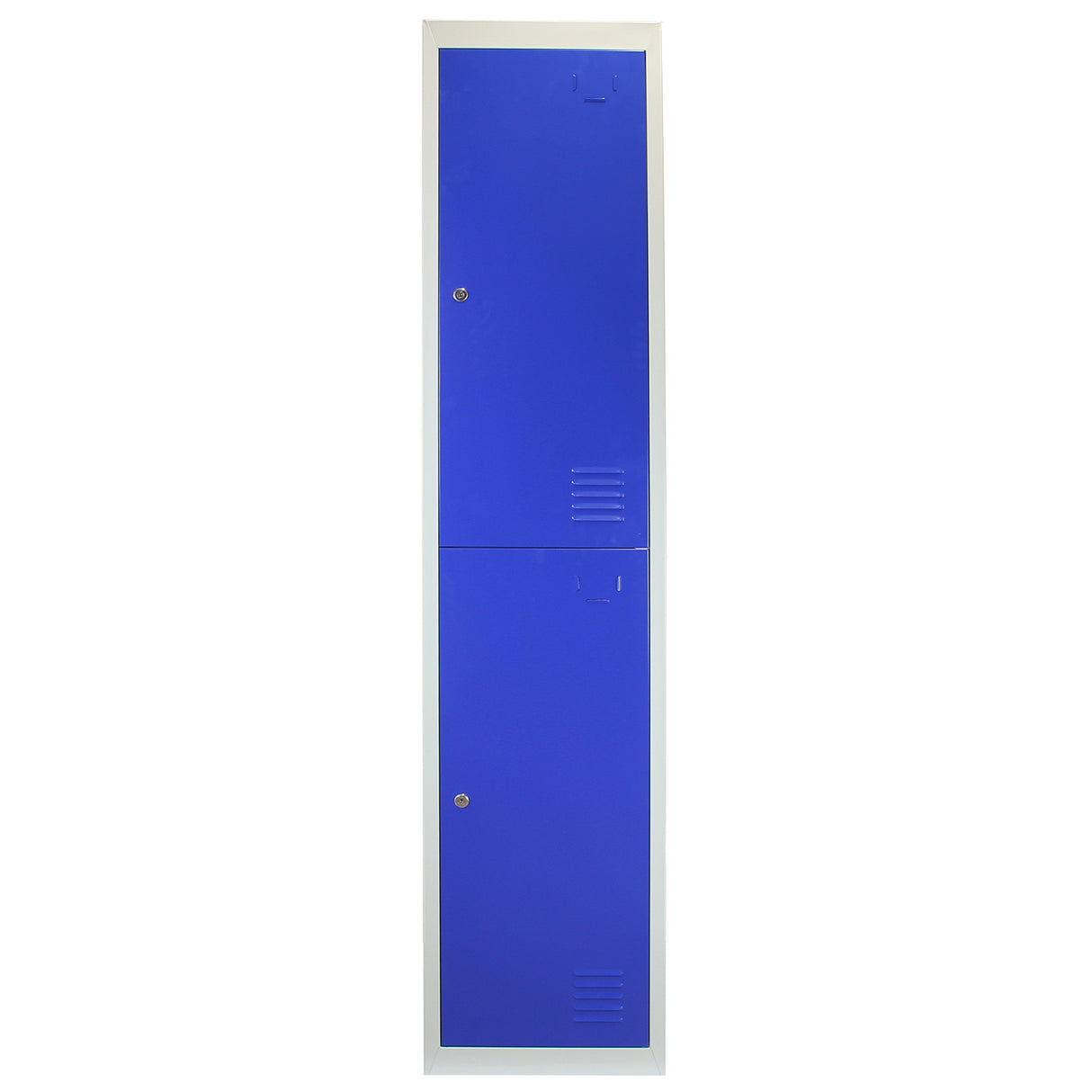 Lockerkast Metaal - Blauw - Tweedeurs - Flatpack
