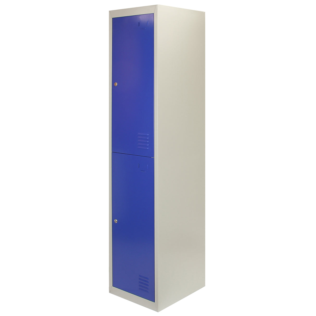 Lockerkast Metaal - Blauw - Tweedeurs - Flatpack